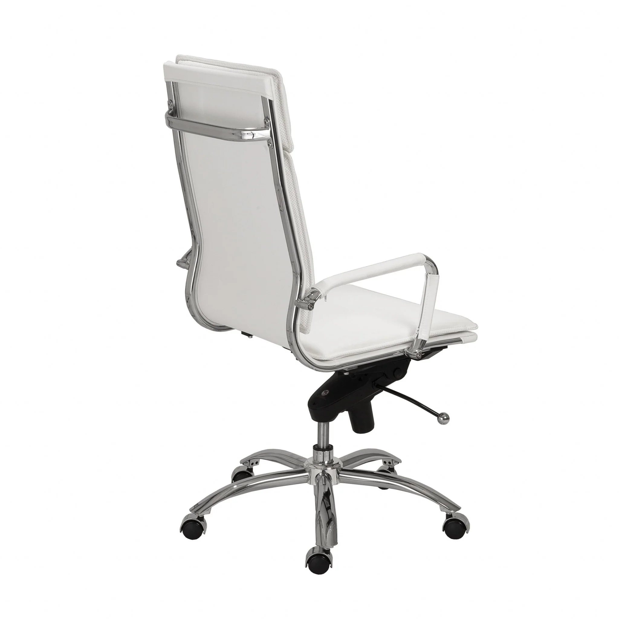 High Back Office Chair in Black with Chromed Steel Base By Homeroots - 370545 - Image 25