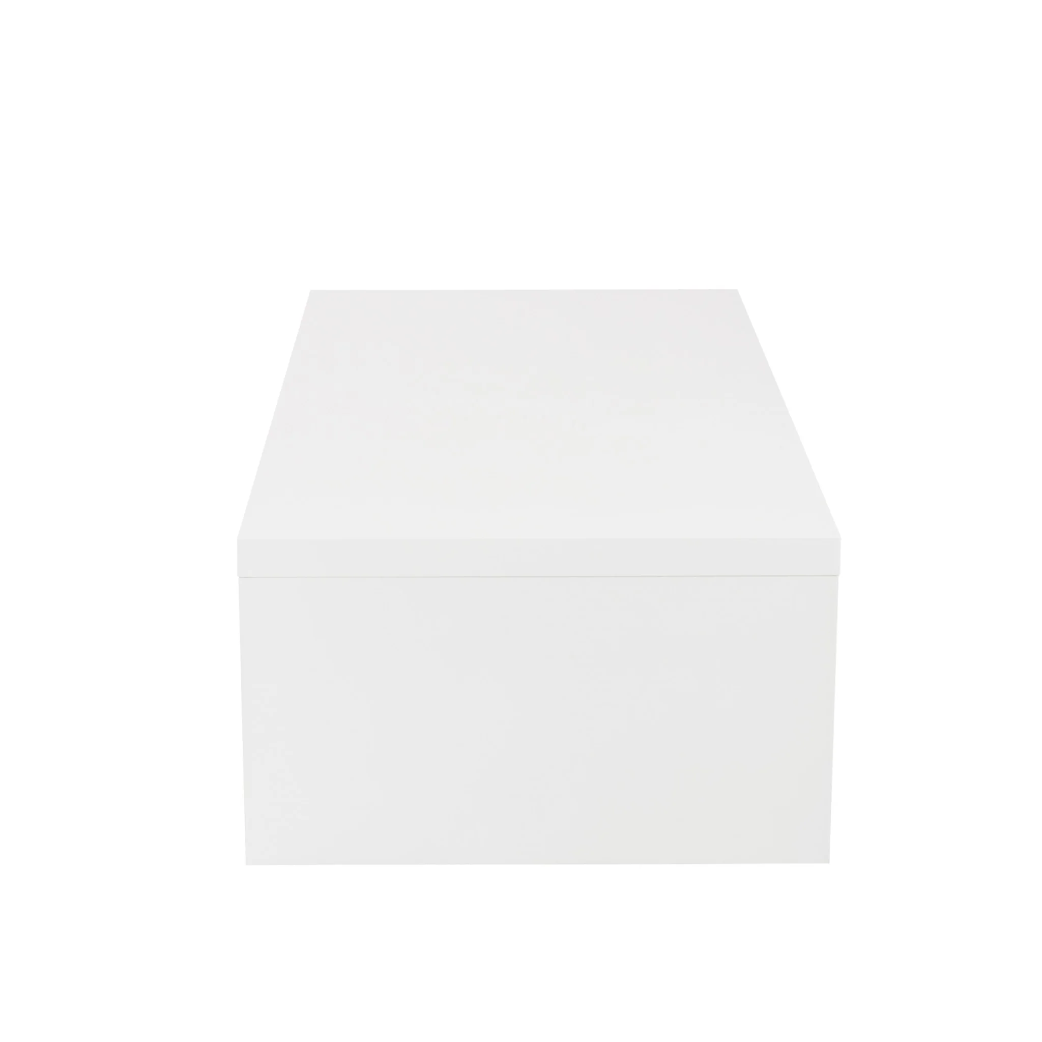 High Gloss White Lacquered MDF Rectangle Coffee Table By Homeroots - Image 3