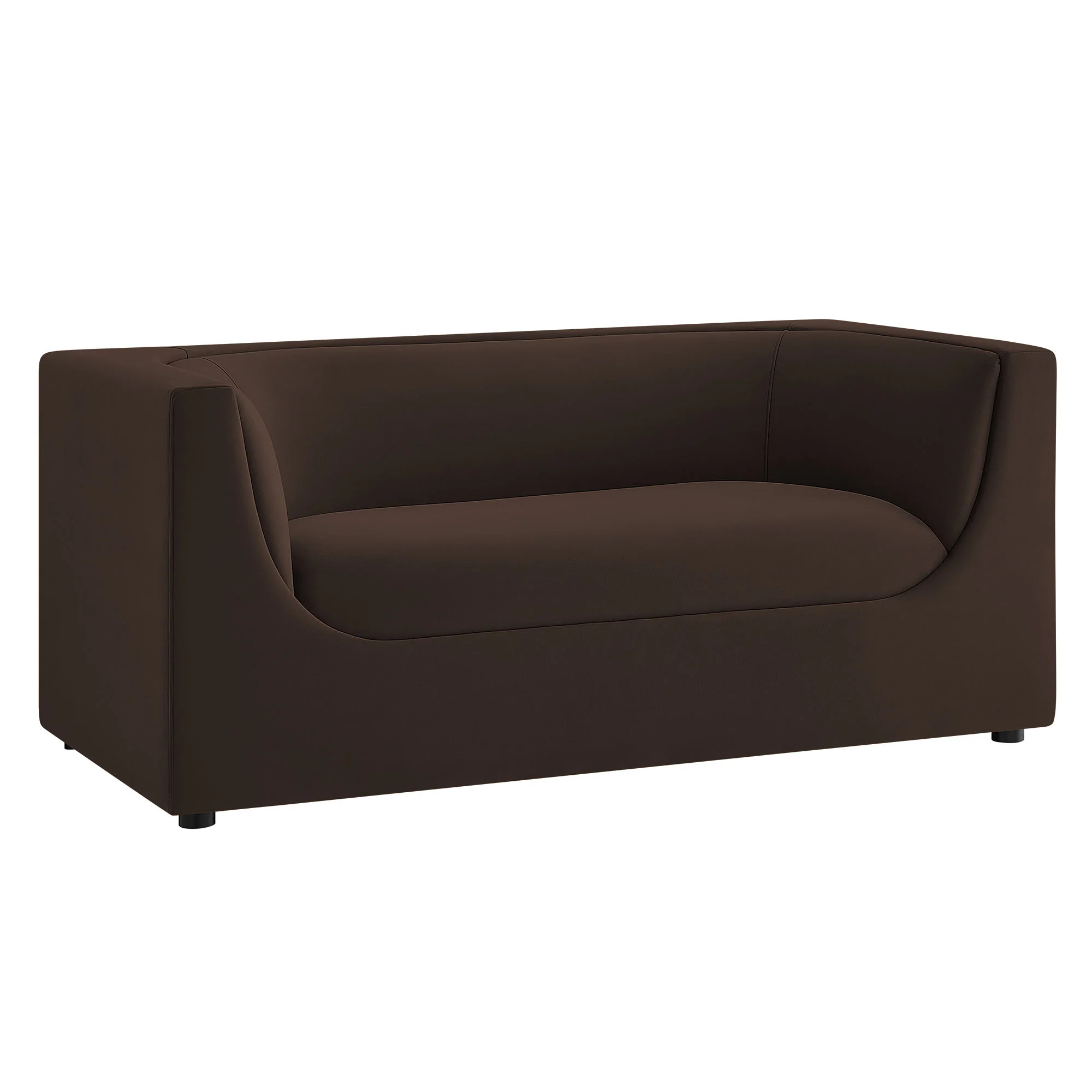 Hilda 67" Curved Back Performance Velvet Loveseat by Modway - Image 11