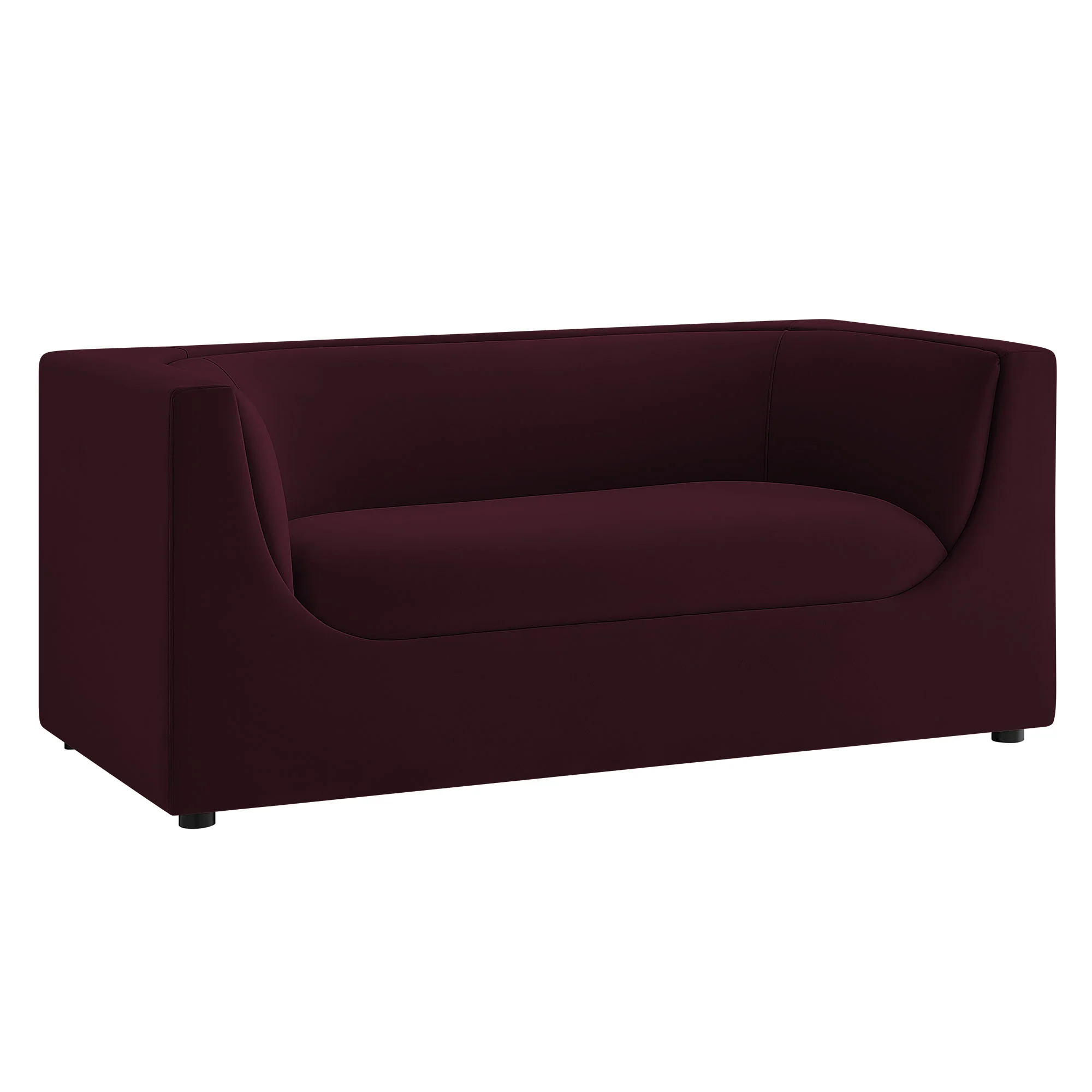 Hilda 67" Curved Back Performance Velvet Loveseat by Modway - Image 21