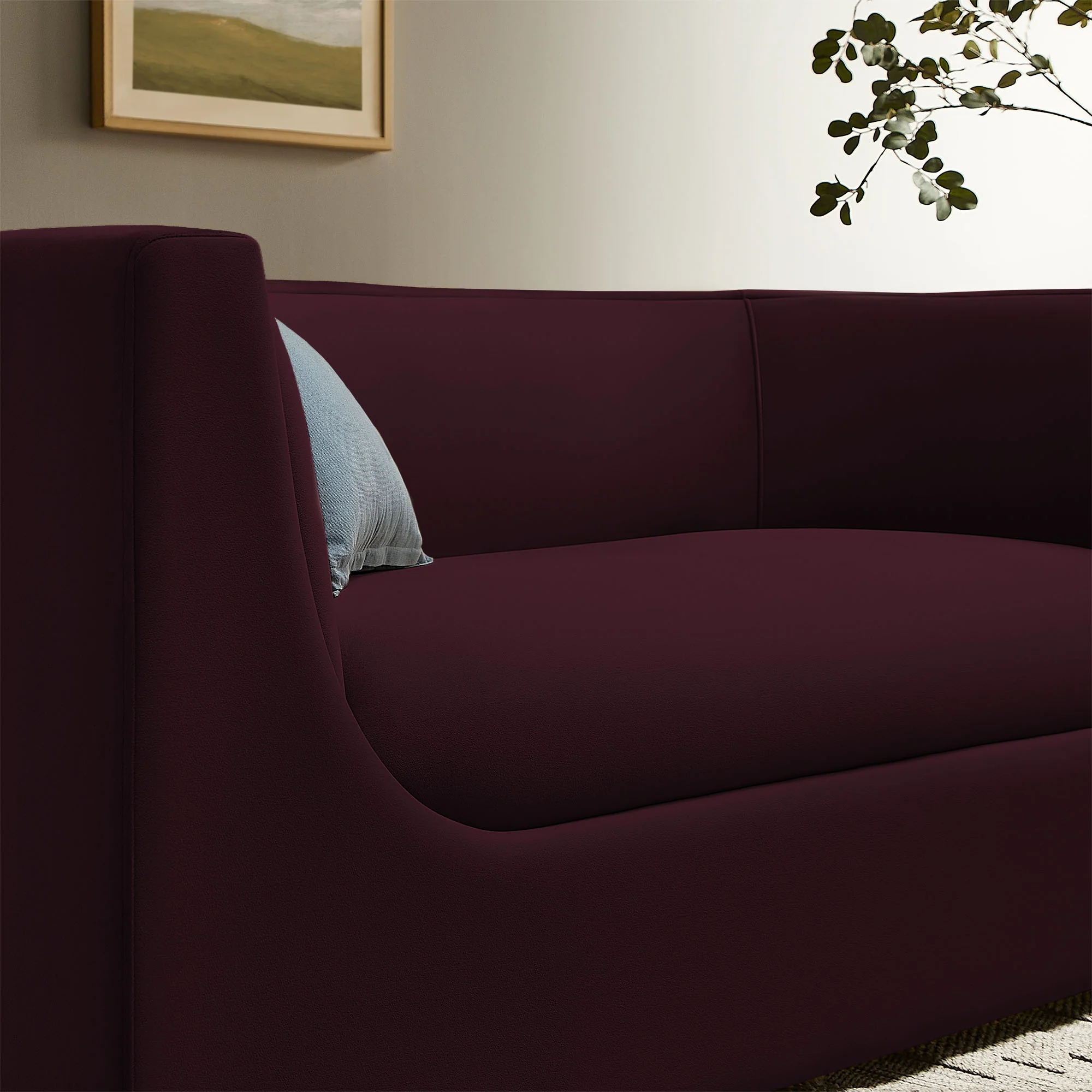 Hilda 67" Curved Back Performance Velvet Loveseat by Modway - Image 27