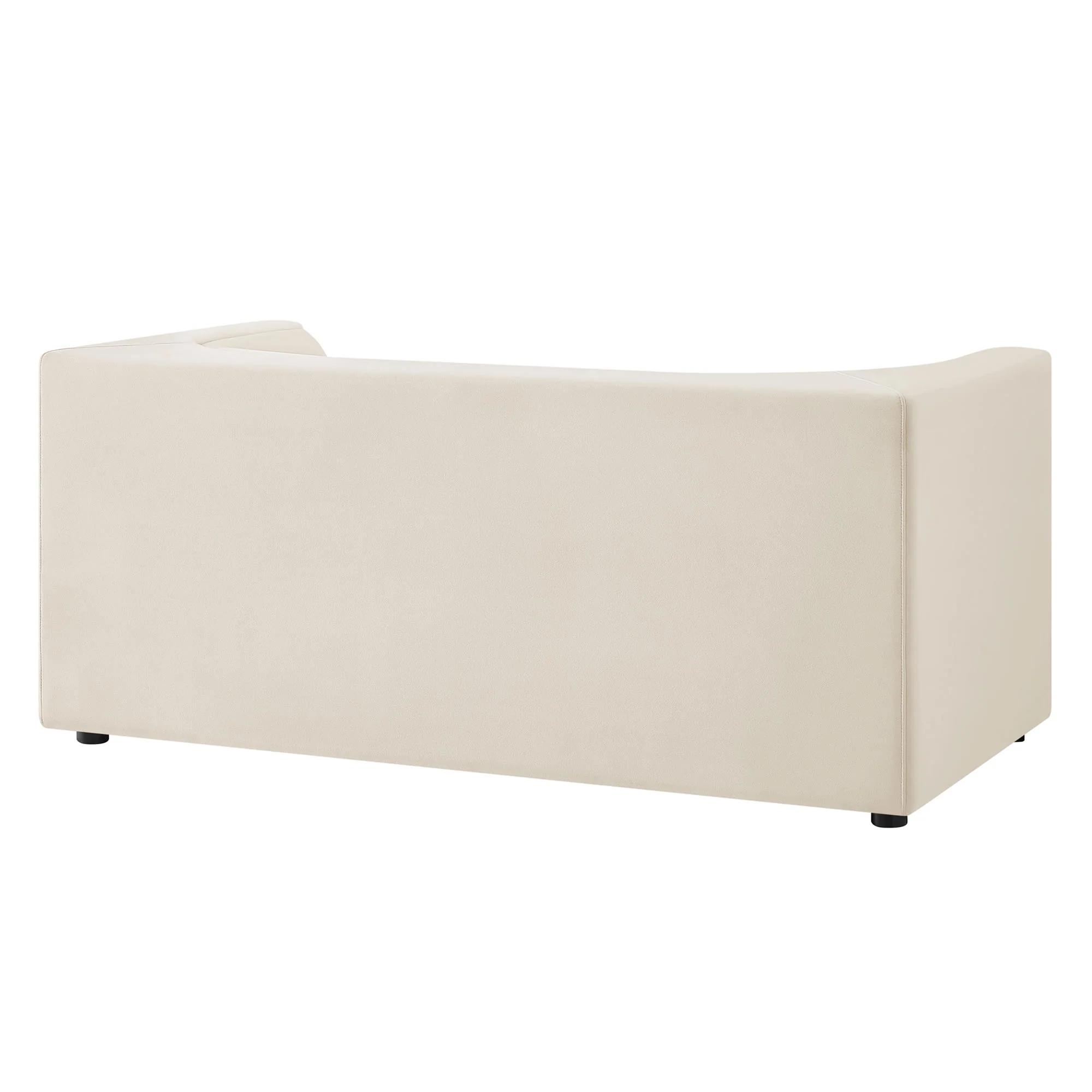 Hilda 67" Curved Back Performance Velvet Loveseat by Modway - Image 3