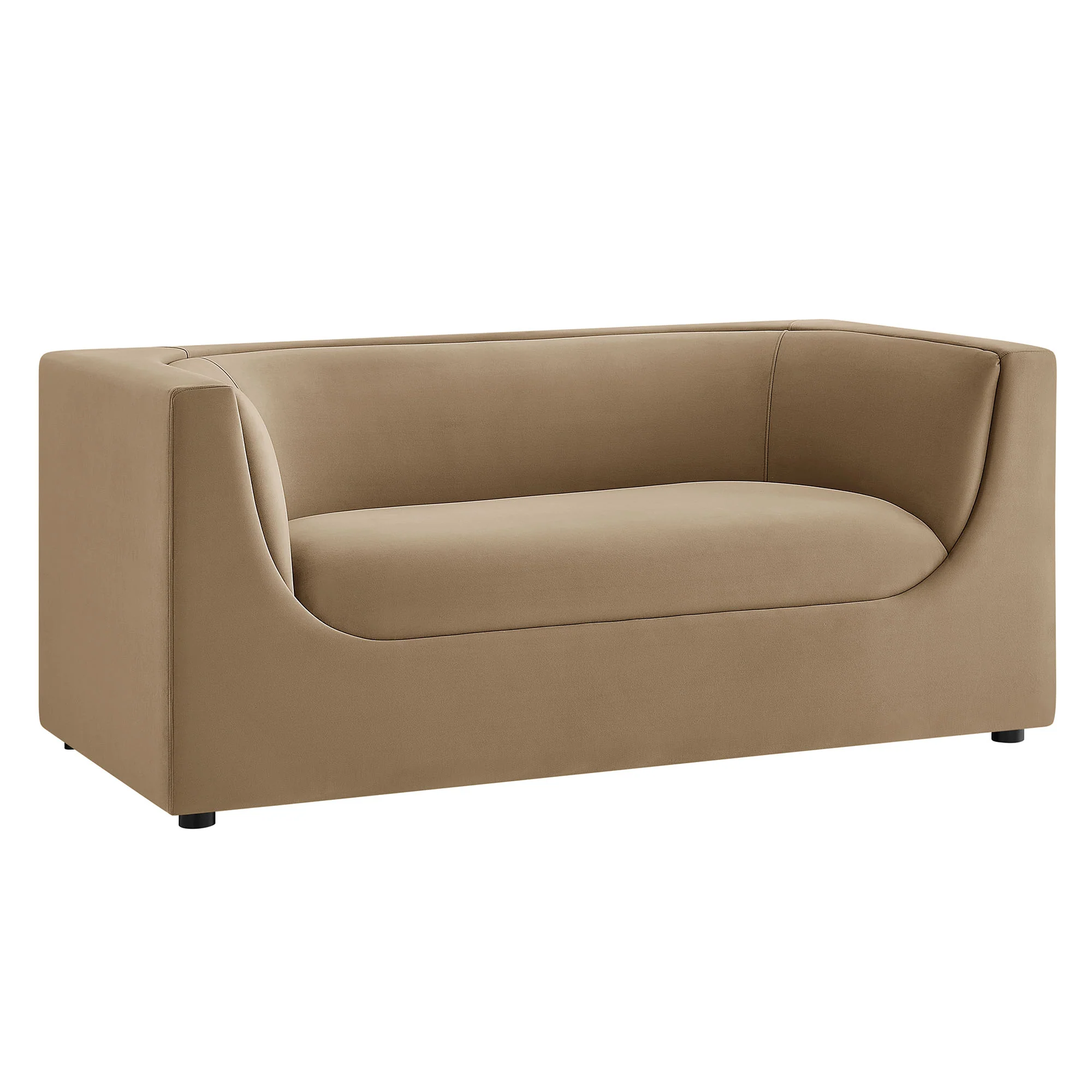 Hilda 67" Curved Back Performance Velvet Loveseat by Modway - Image 31