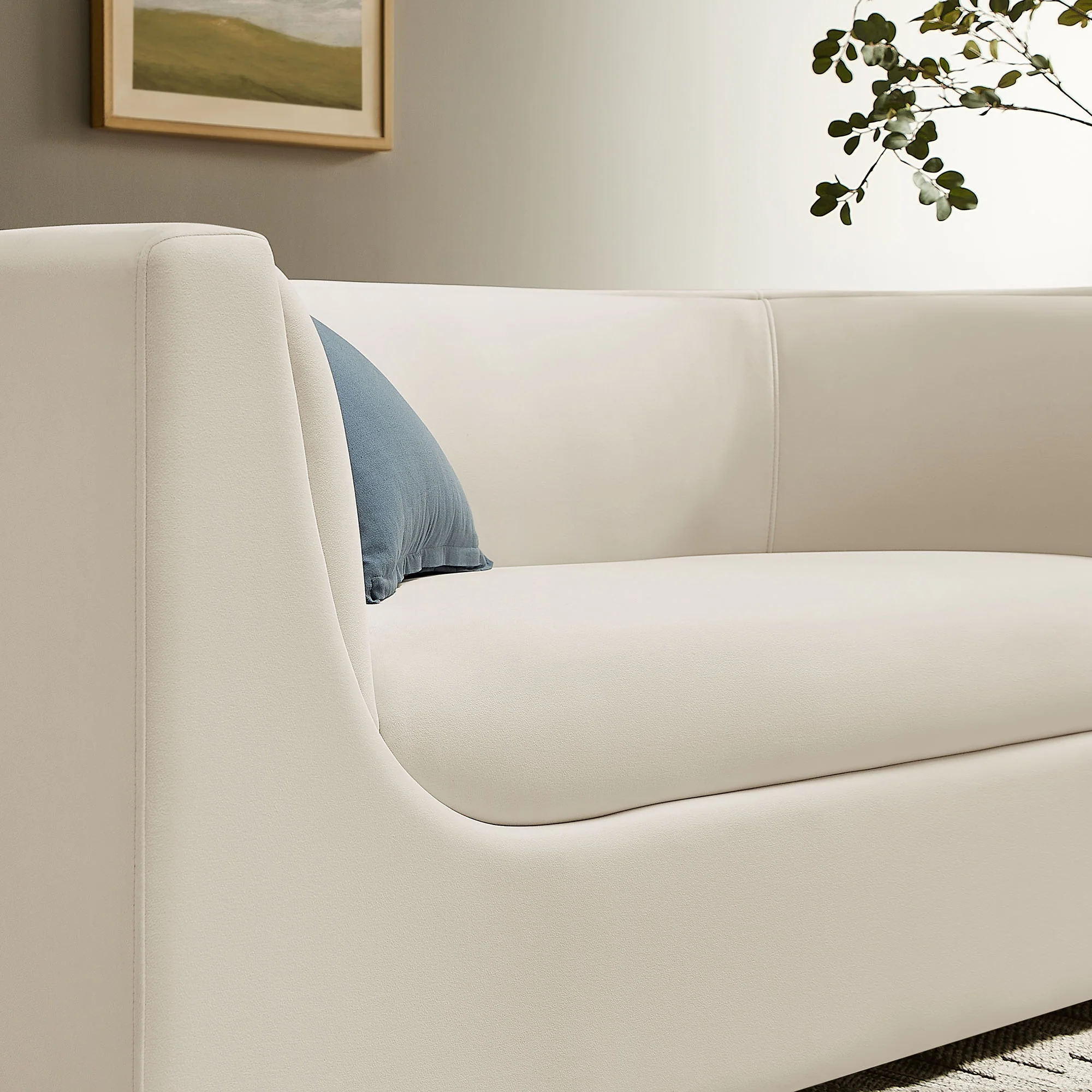 Hilda 67" Curved Back Performance Velvet Loveseat by Modway - Image 7