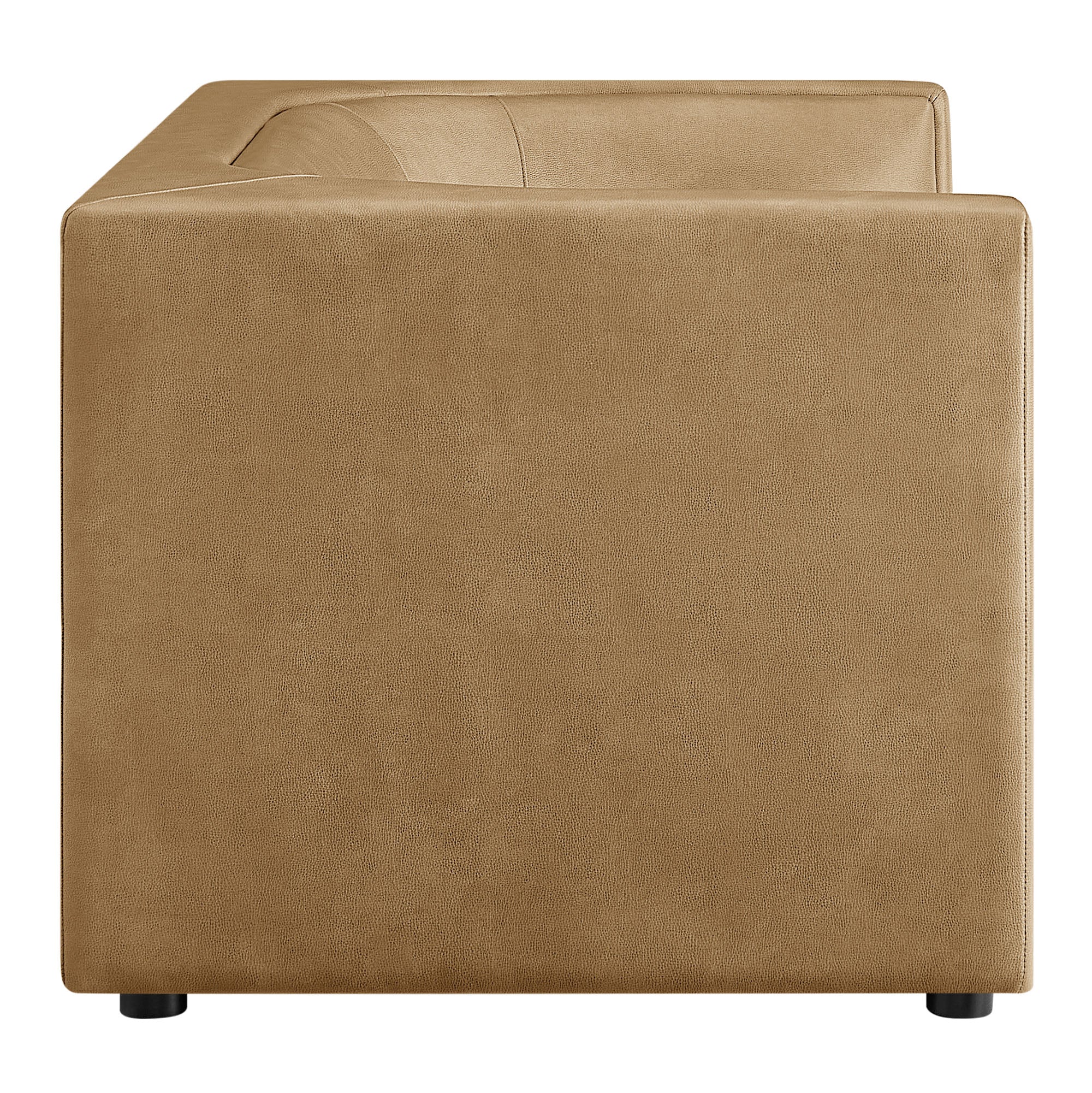 Hilda 67" Curved Back Vegan Leather Loveseat by Modway - Image 12