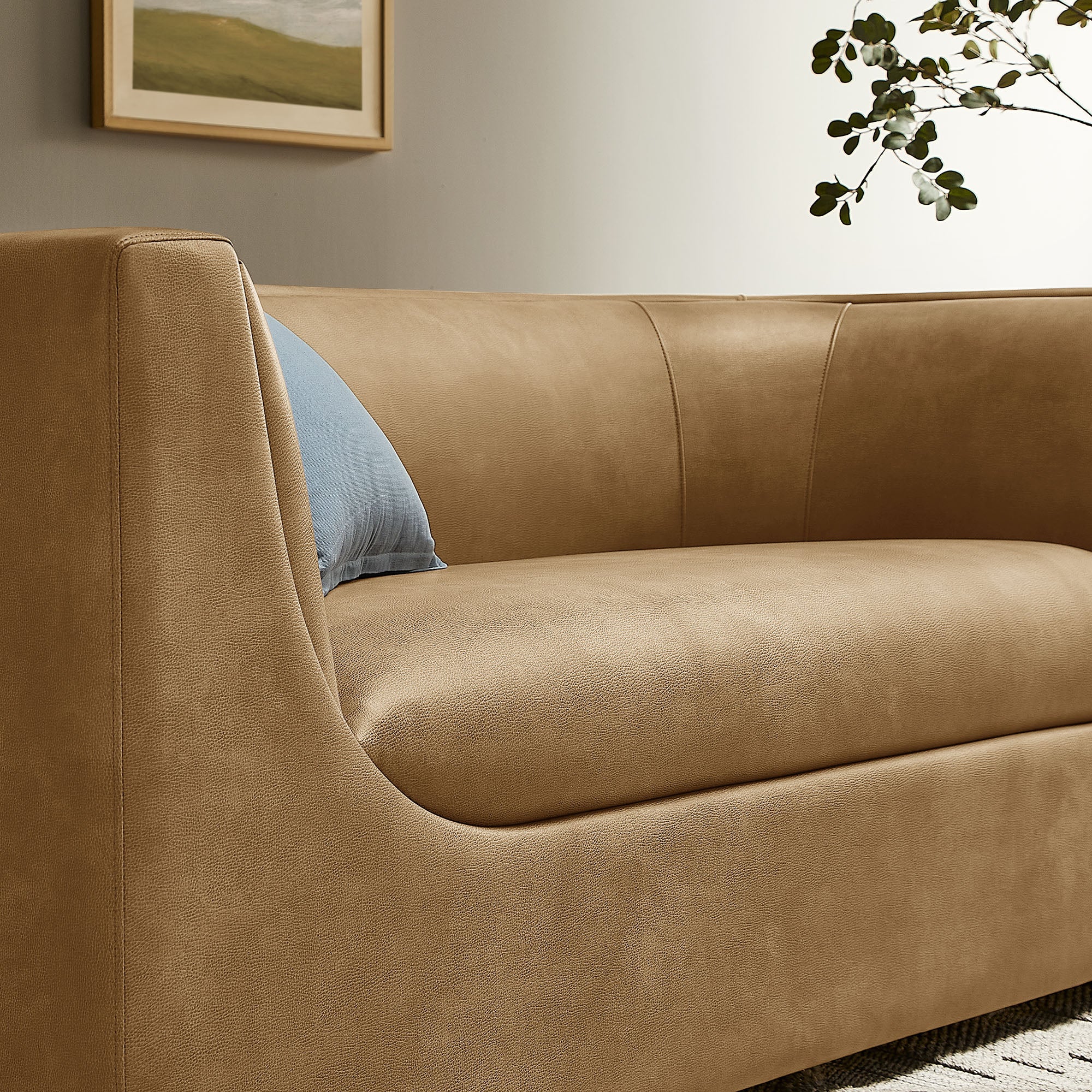 Hilda 67" Curved Back Vegan Leather Loveseat by Modway - Image 17