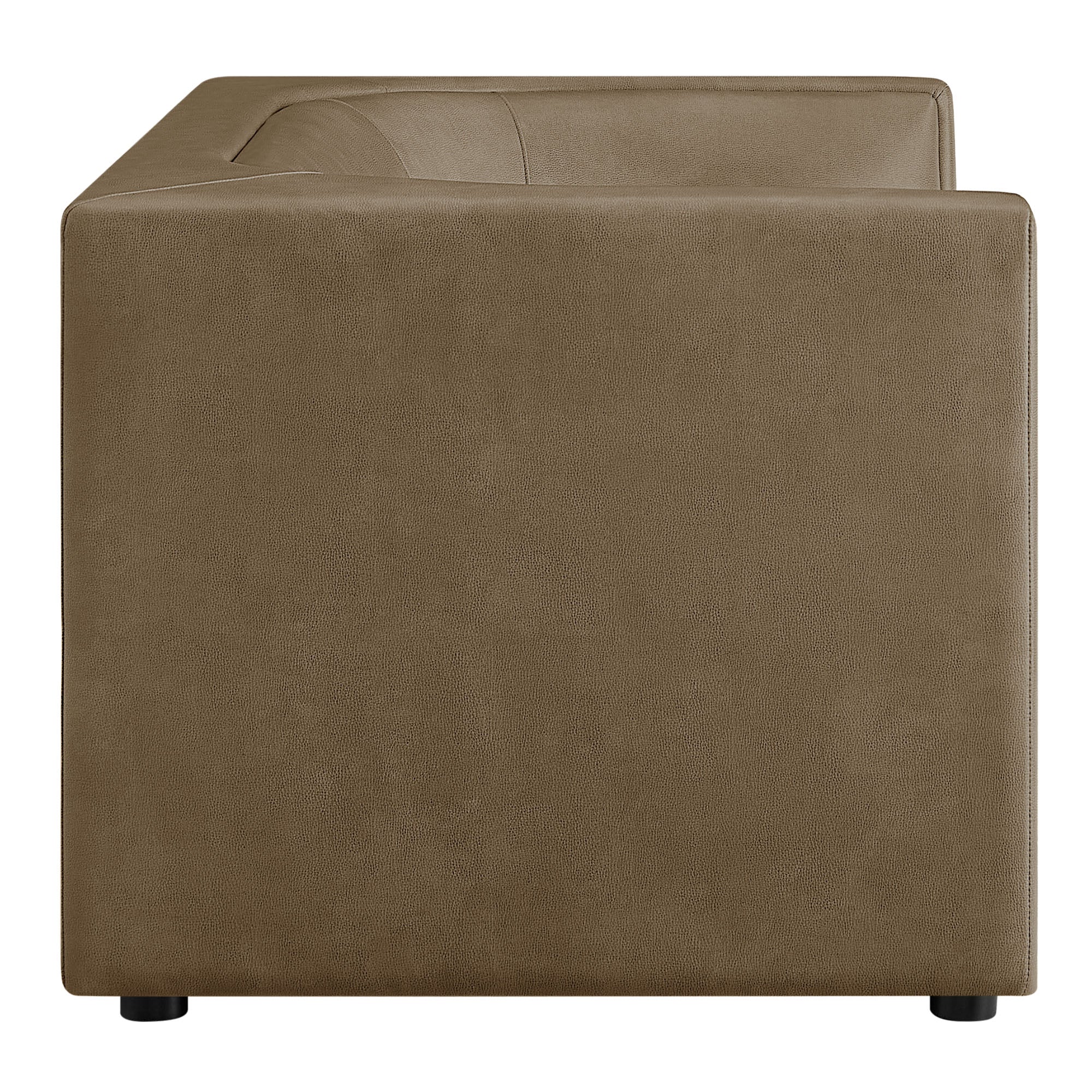 Hilda 67" Curved Back Vegan Leather Loveseat by Modway - Image 2