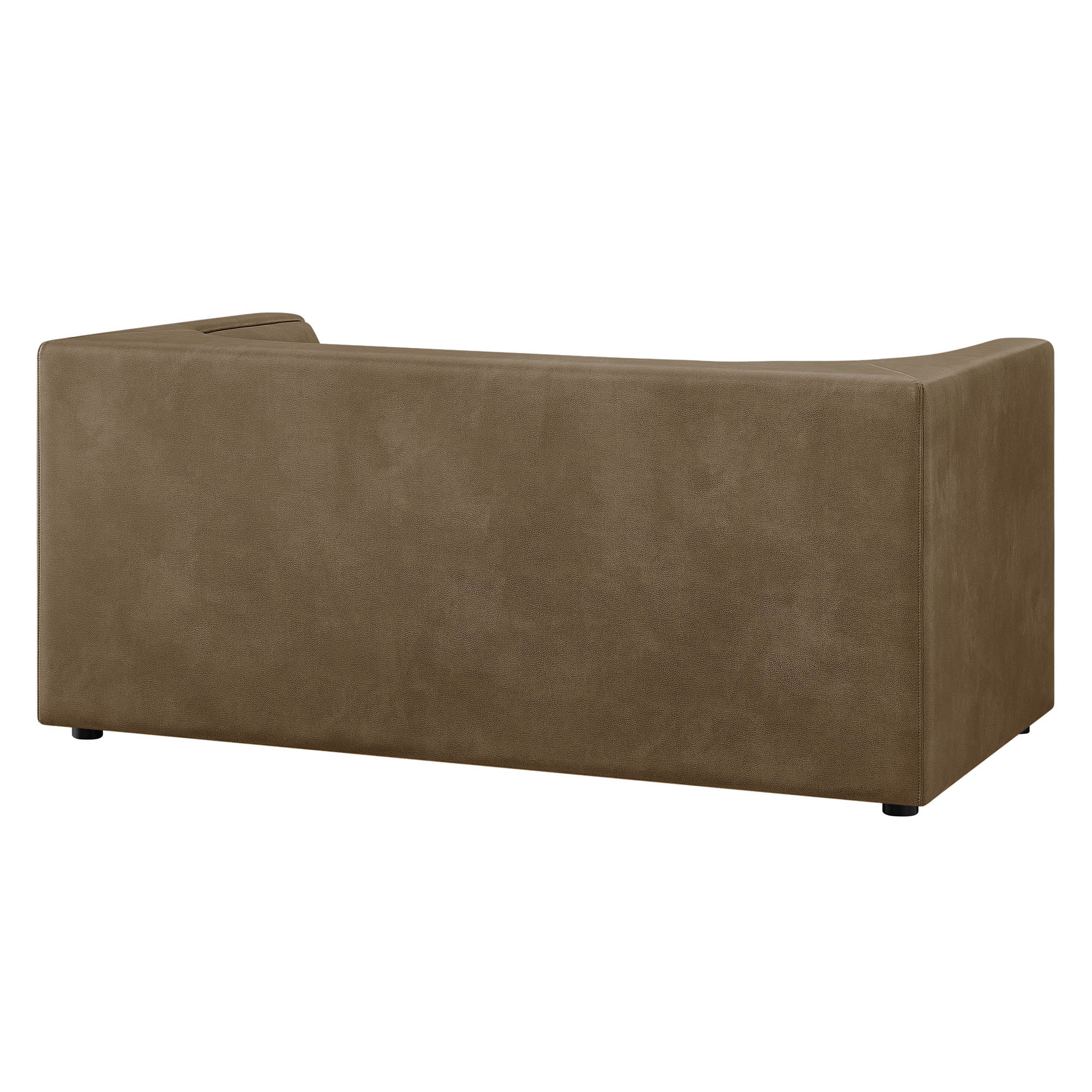 Hilda 67" Curved Back Vegan Leather Loveseat by Modway - Image 3