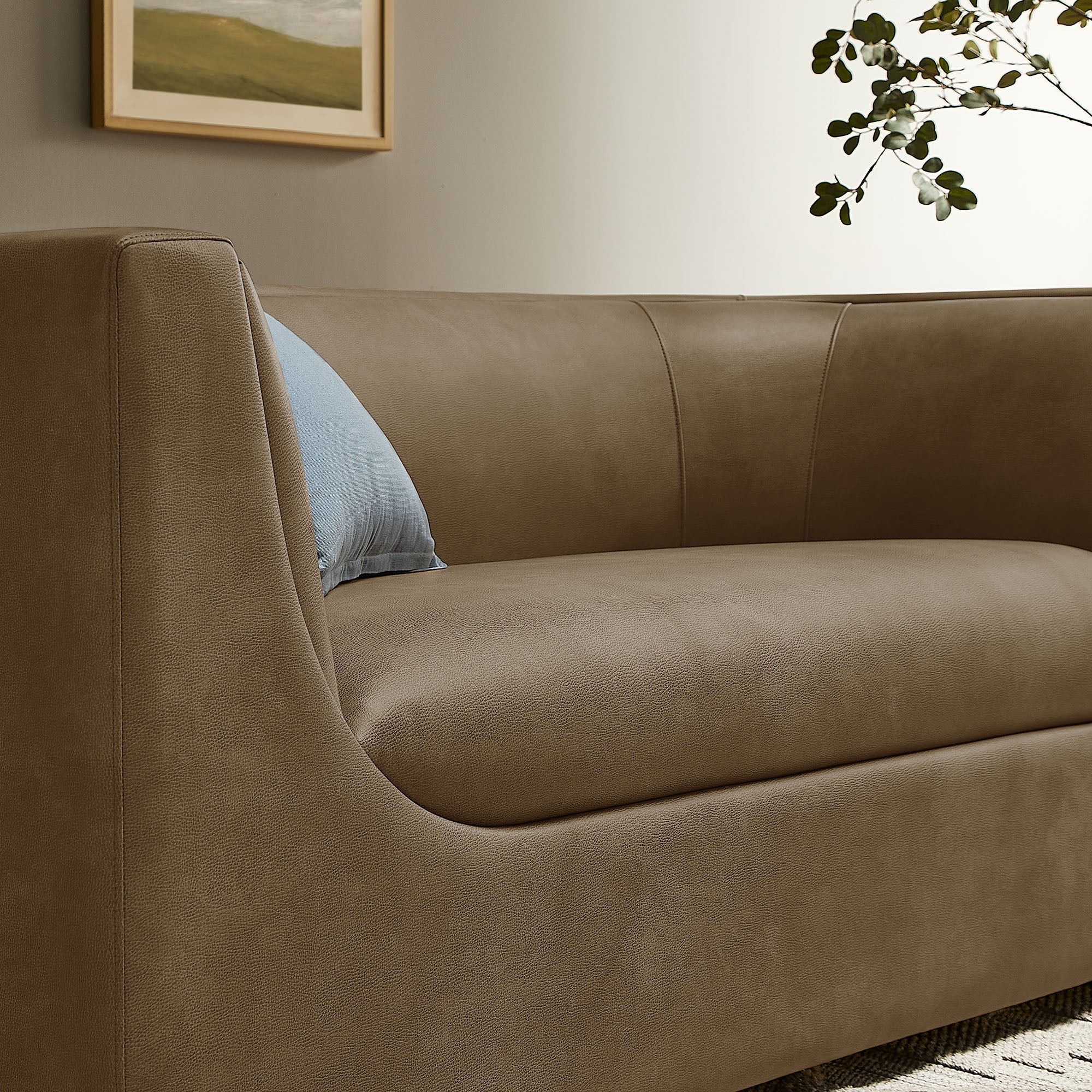 Hilda 67" Curved Back Vegan Leather Loveseat by Modway - Image 7