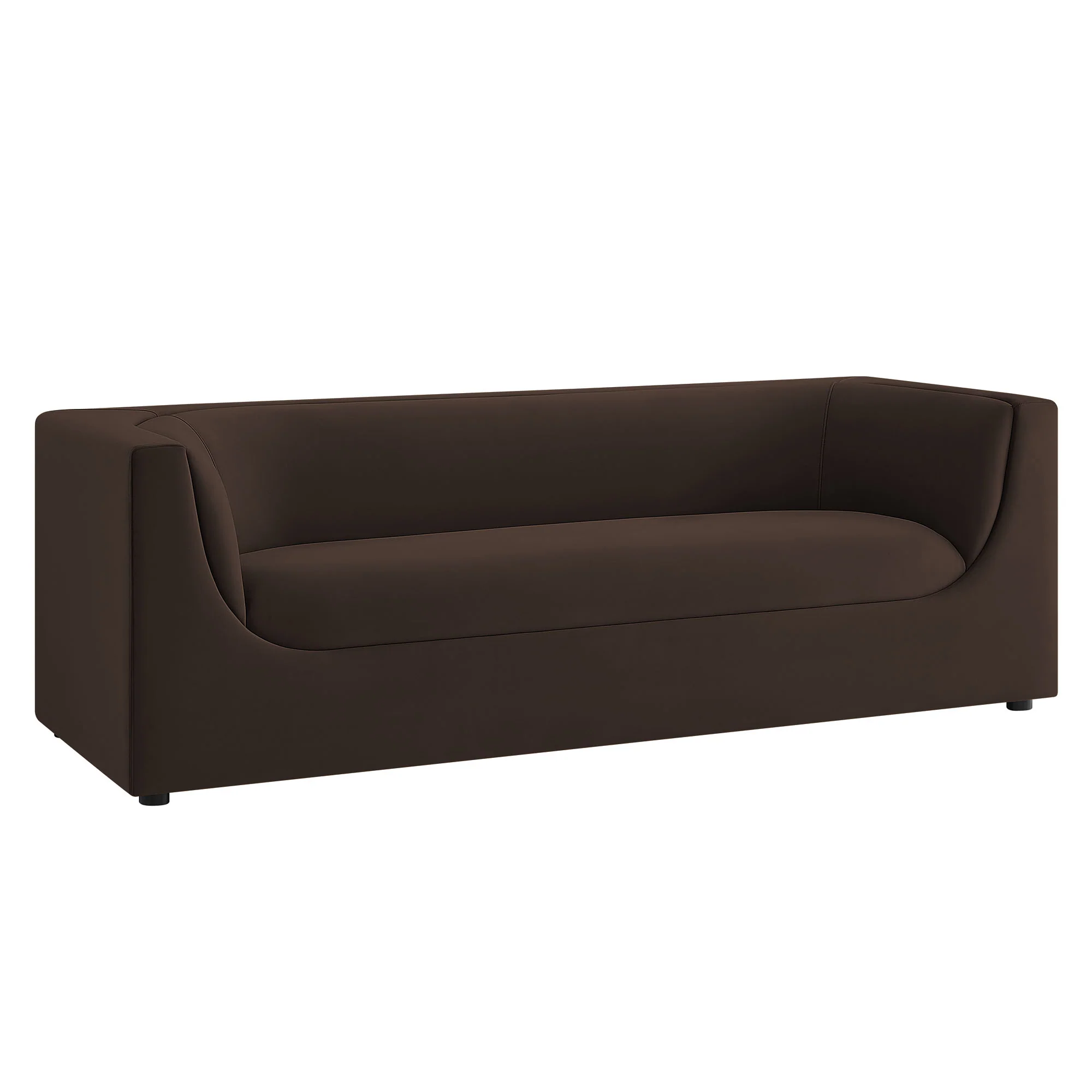 Hilda 86" Curved Back Performance Velvet Sofa by Modway - Image 11