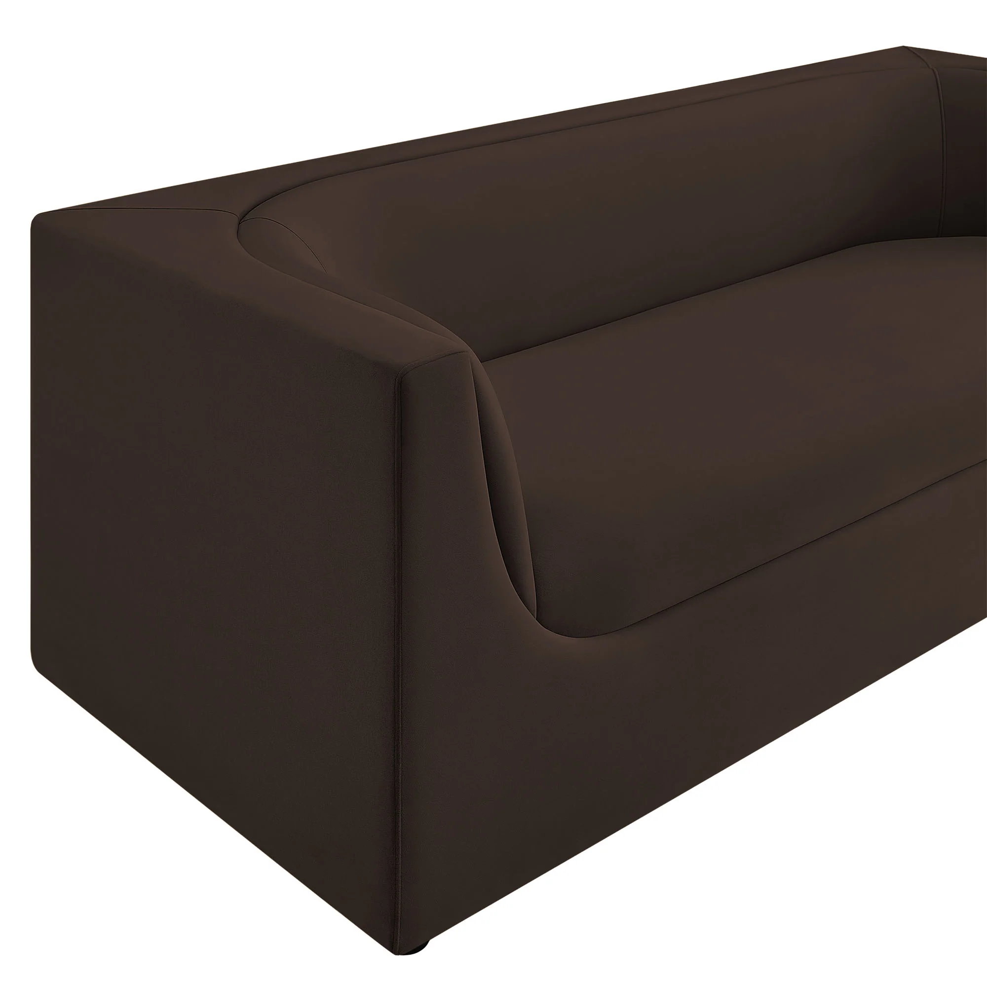Hilda 86" Curved Back Performance Velvet Sofa by Modway - Image 15