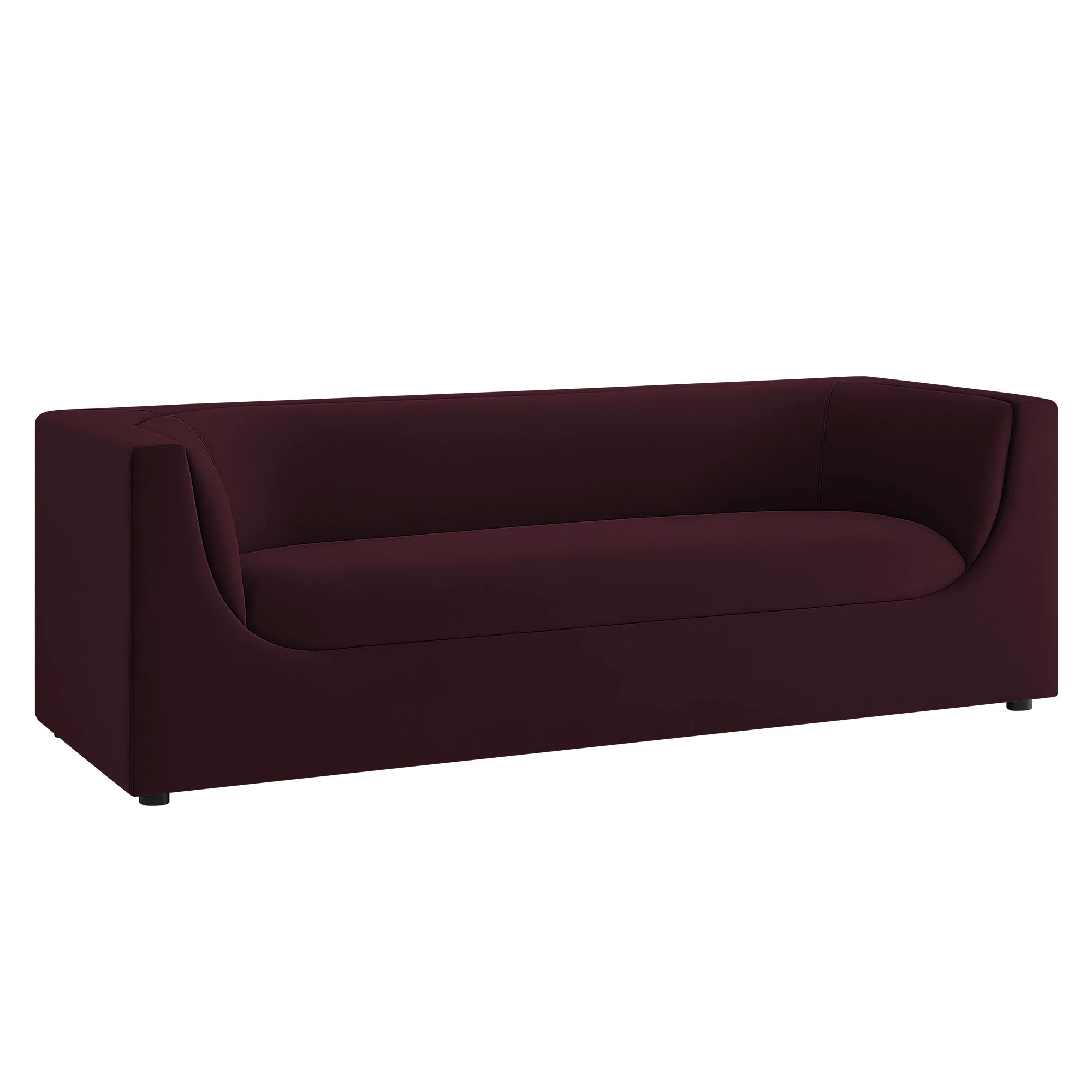 Hilda 86" Curved Back Performance Velvet Sofa by Modway - Image 21