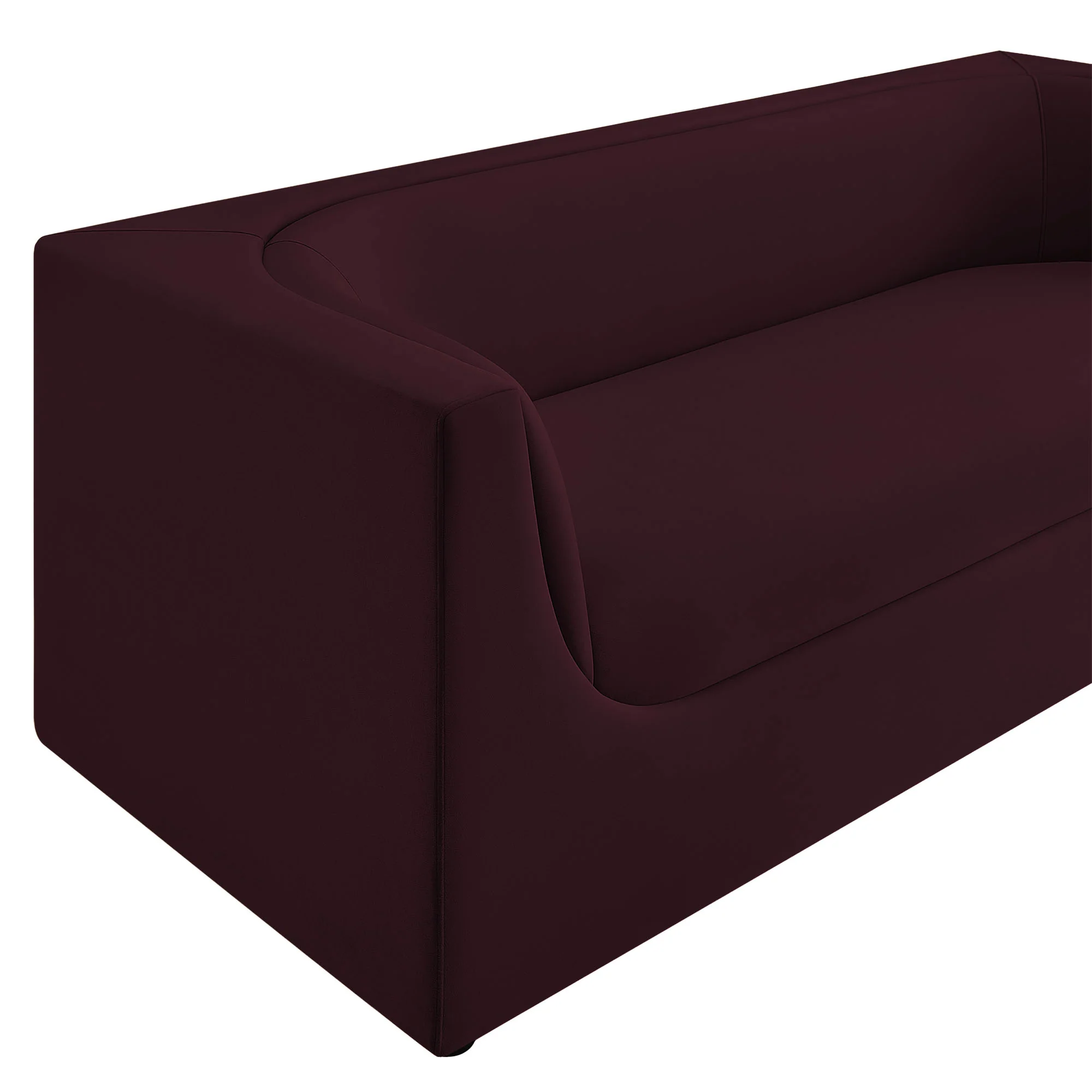 Hilda 86" Curved Back Performance Velvet Sofa by Modway - Image 25