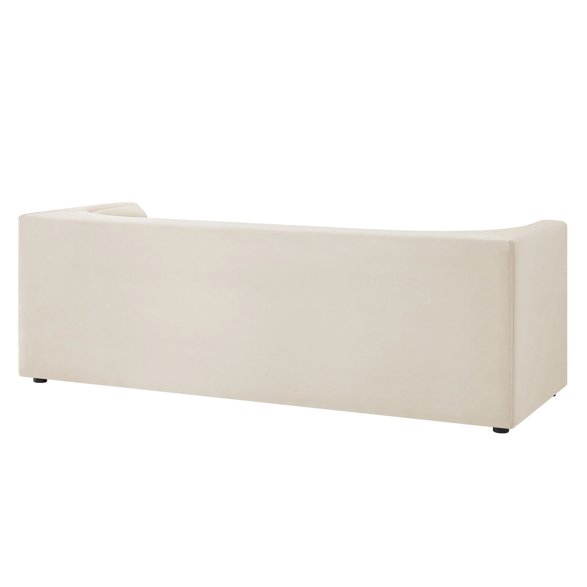 Hilda 86" Curved Back Performance Velvet Sofa by Modway - Image 3