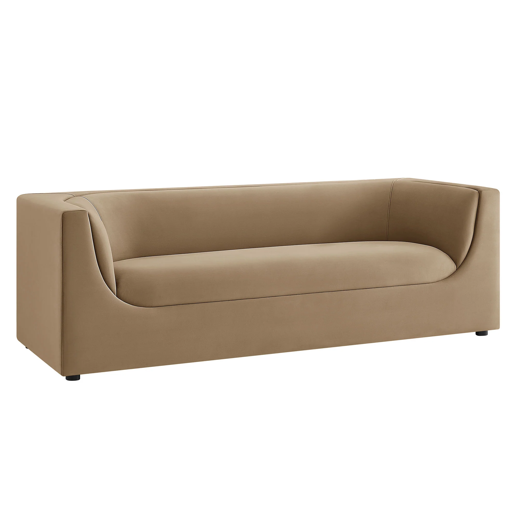 Hilda 86" Curved Back Performance Velvet Sofa by Modway - Image 31