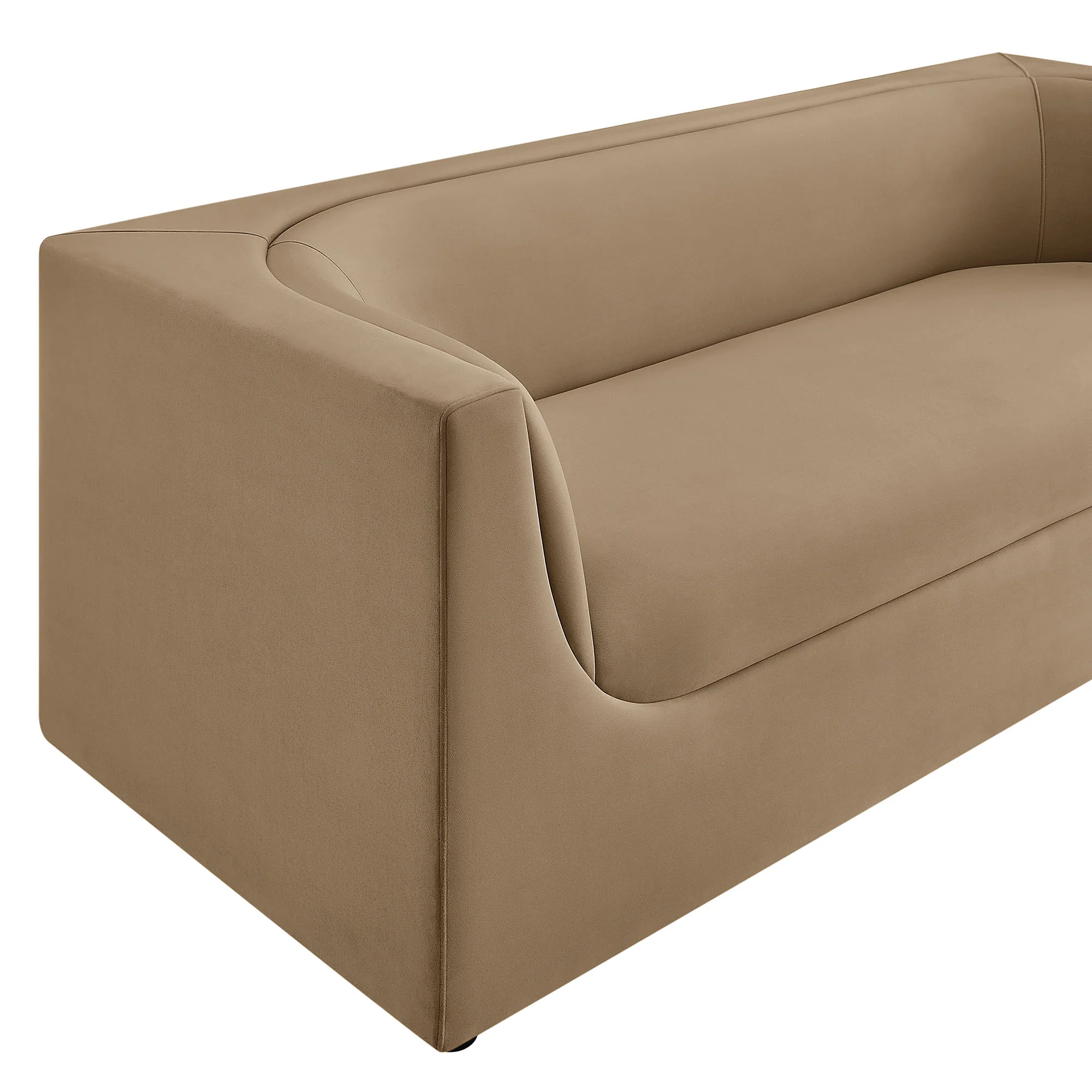 Hilda 86" Curved Back Performance Velvet Sofa by Modway - Image 35