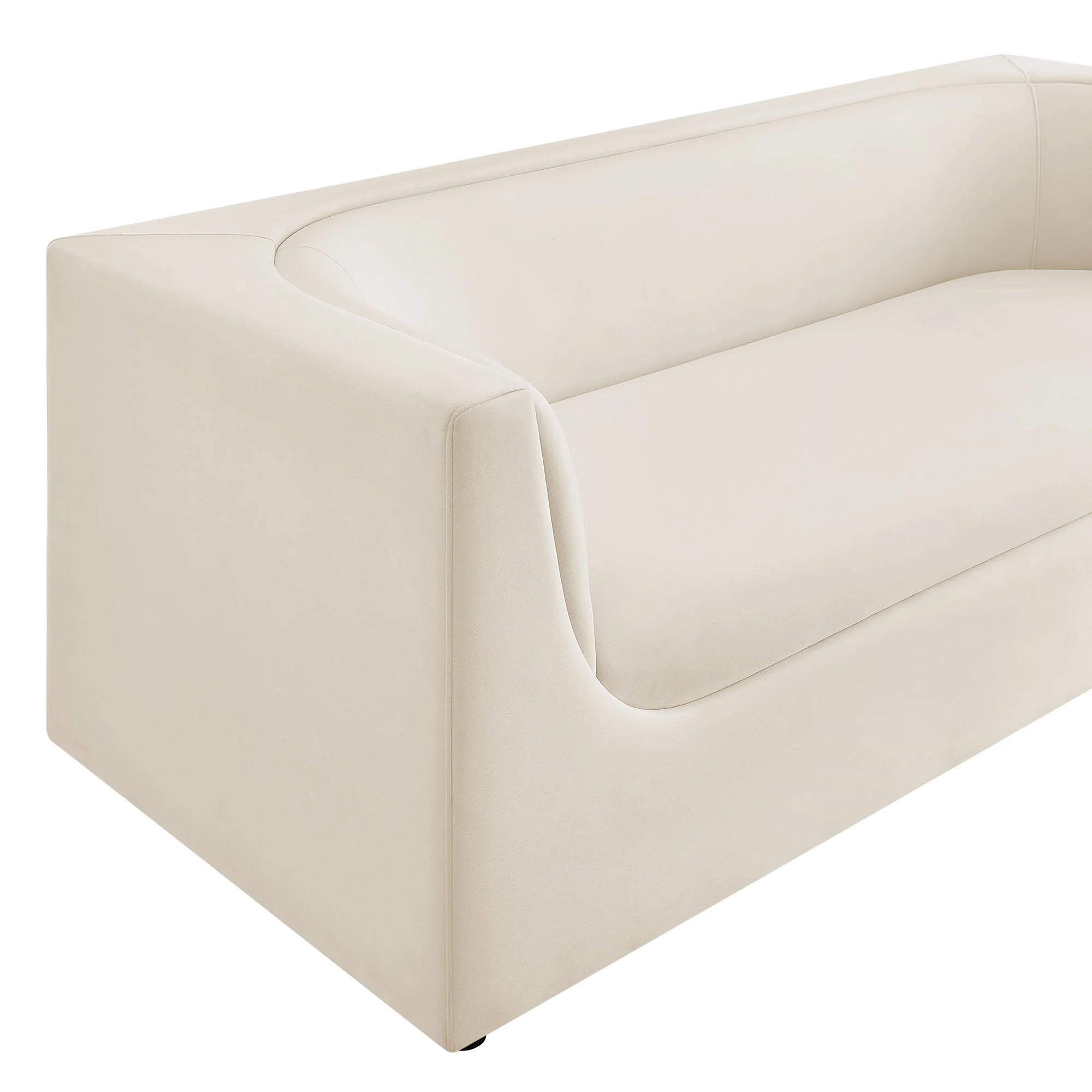 Hilda 86" Curved Back Performance Velvet Sofa by Modway - Image 5