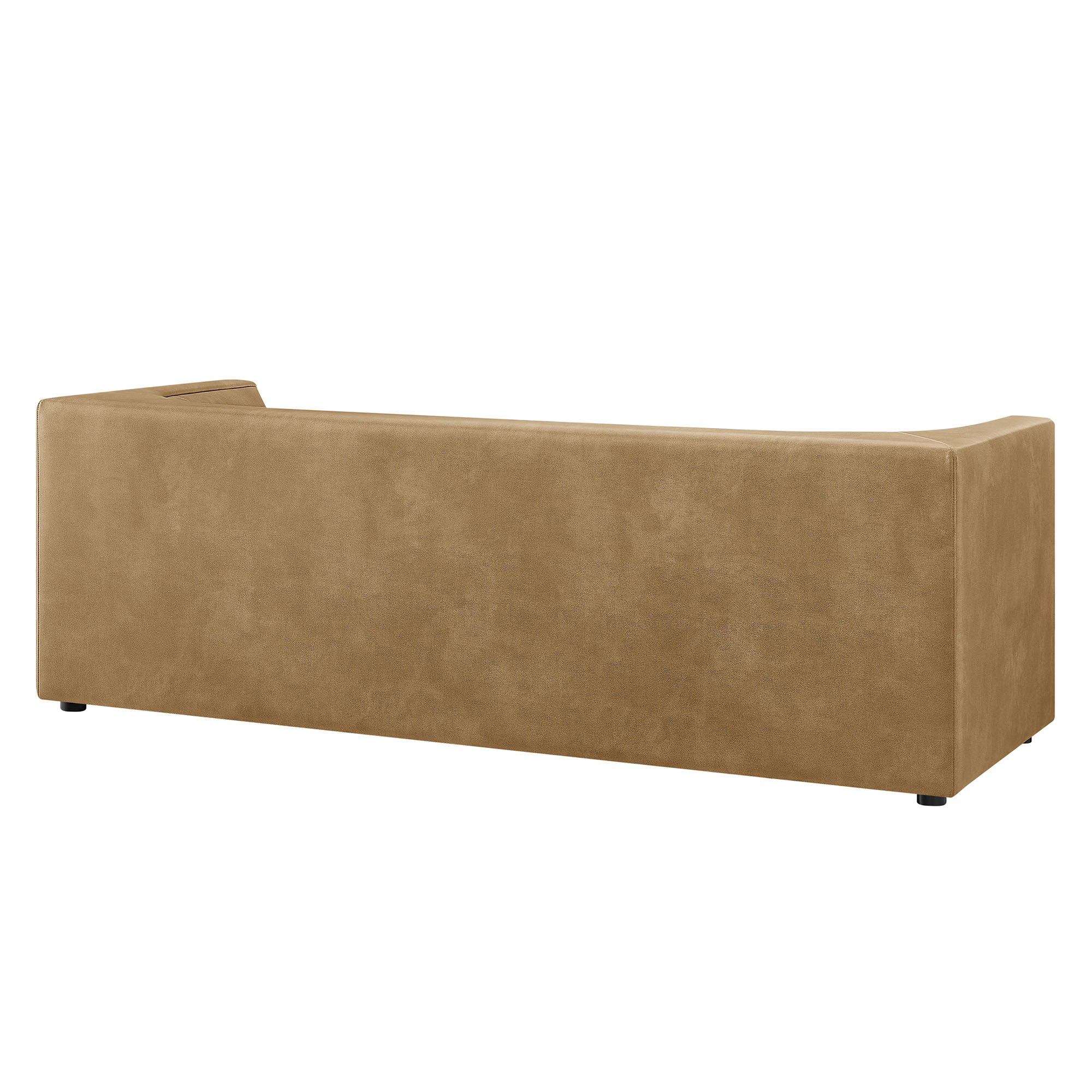 Hilda 86" Curved Back Vegan Leather Sofa by Modway - Image 13