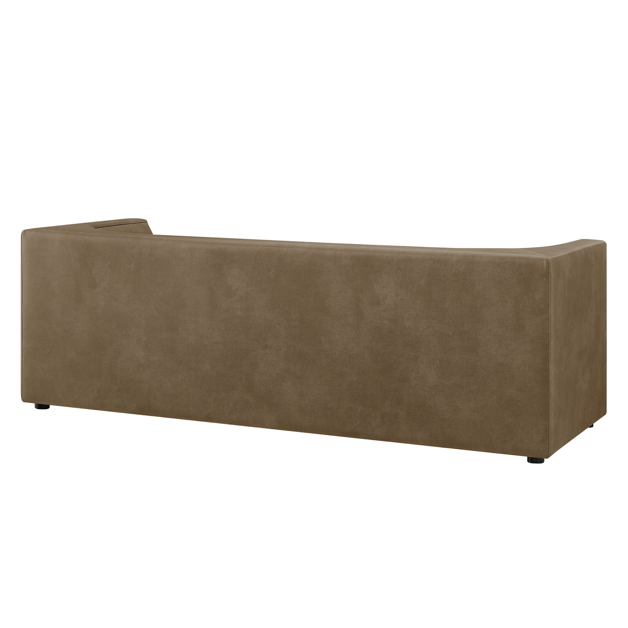 Hilda 86" Curved Back Vegan Leather Sofa by Modway - Image 3