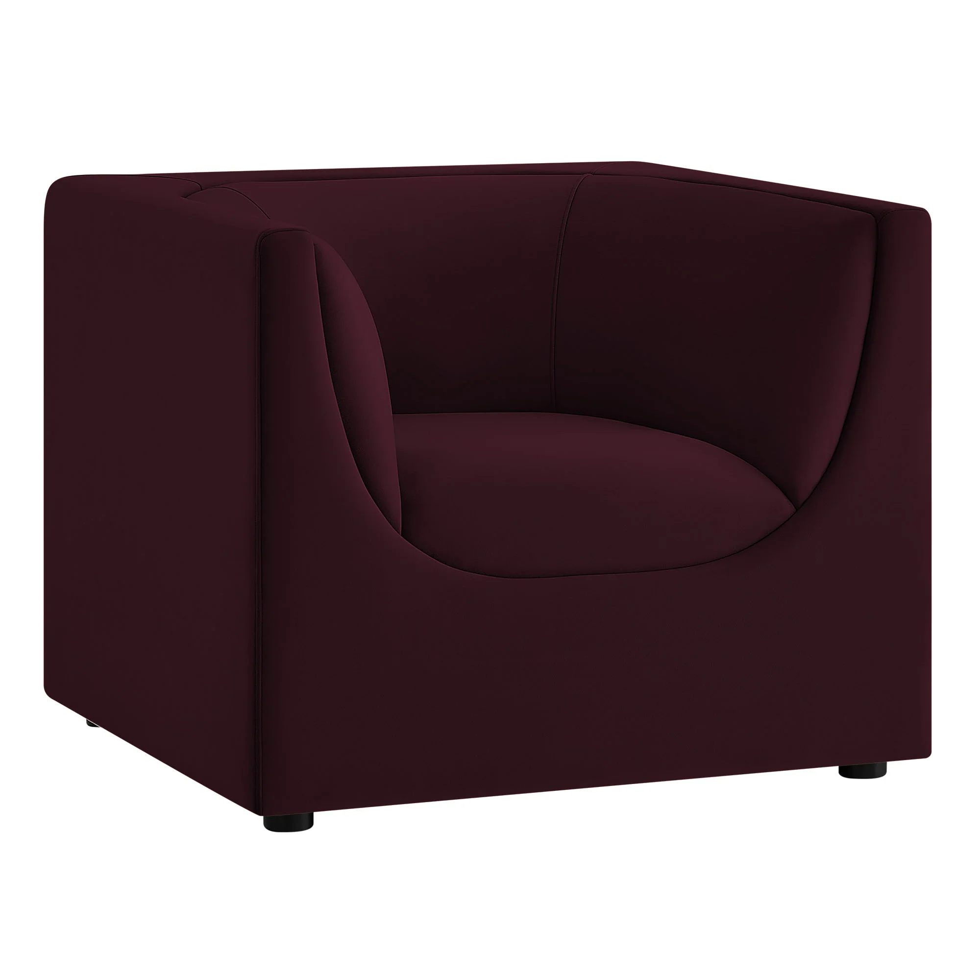 Hilda Curved Back Performance Velvet Armchair by Modway - Image 21
