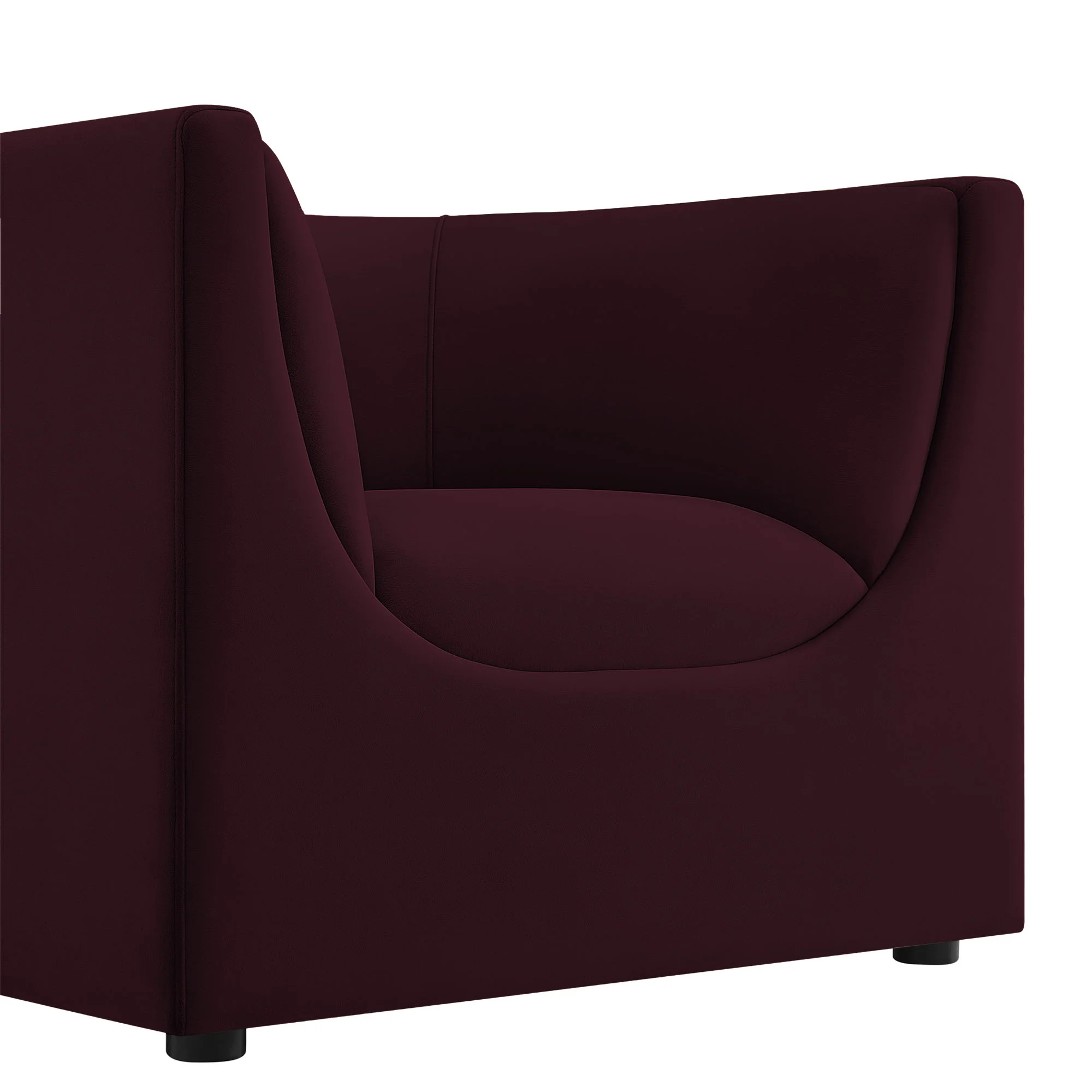 Hilda Curved Back Performance Velvet Armchair by Modway - Image 25