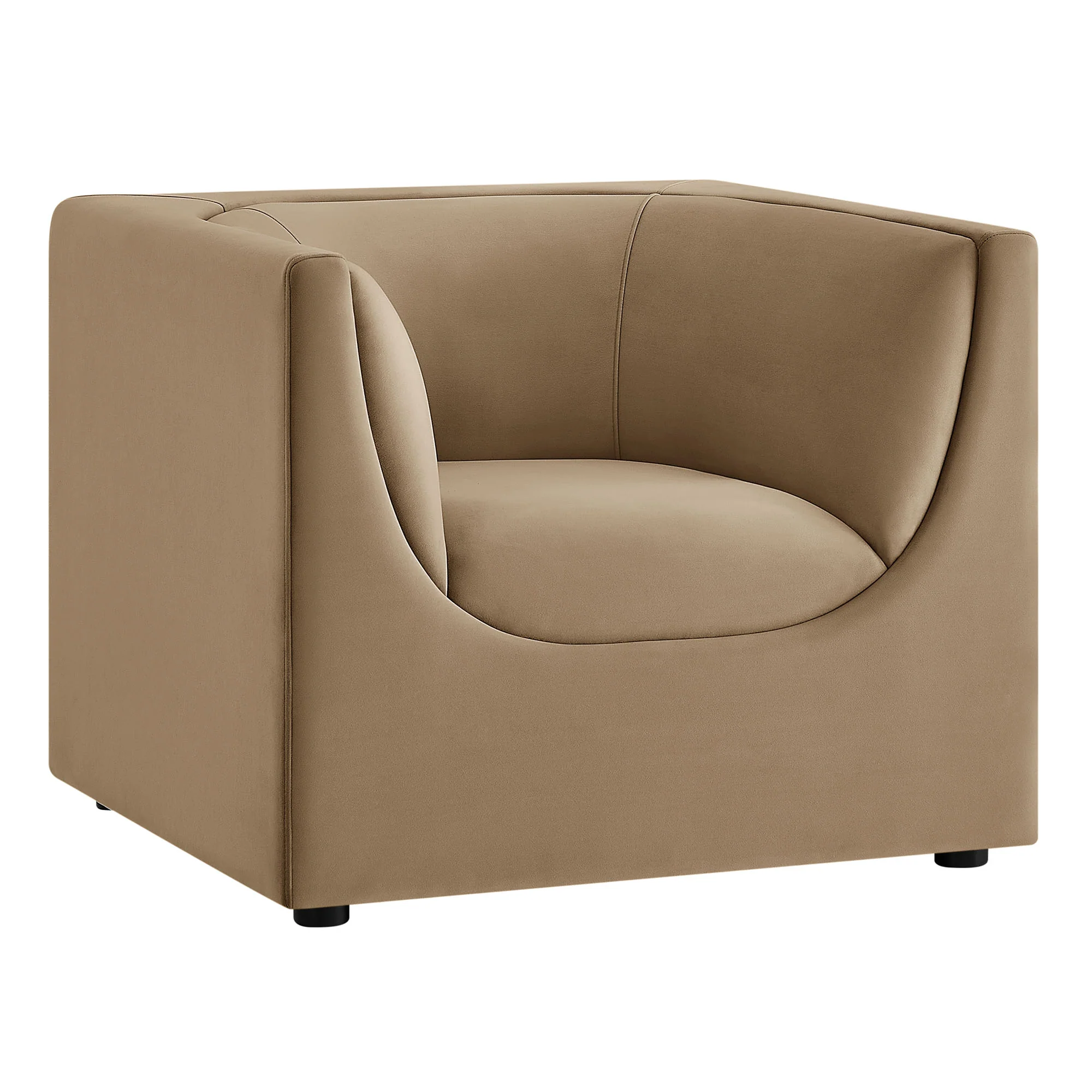 Hilda Curved Back Performance Velvet Armchair by Modway - Image 31