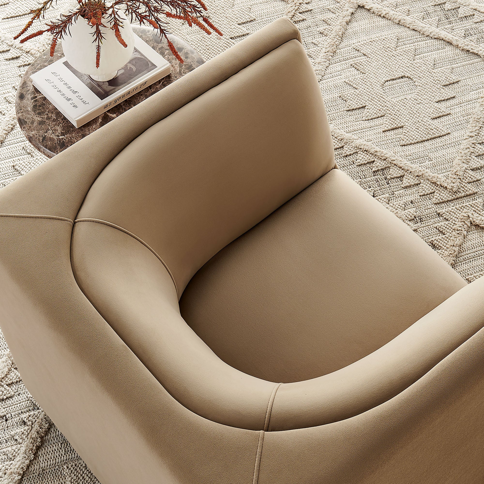 Hilda Curved Back Performance Velvet Armchair by Modway - Image 37