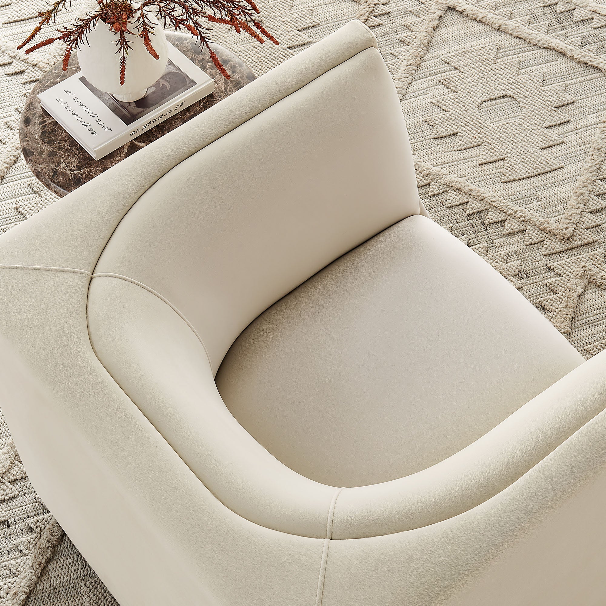 Hilda Curved Back Performance Velvet Armchair by Modway - Image 7