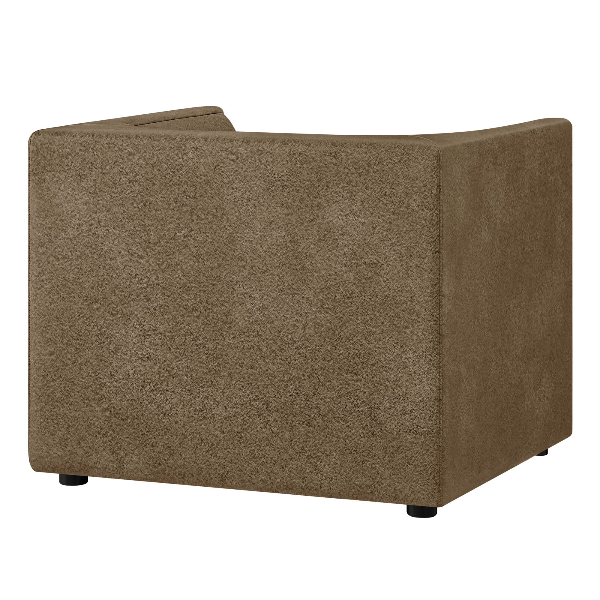 Hilda Curved Back Vegan Leather Armchair by Modway - Image 3