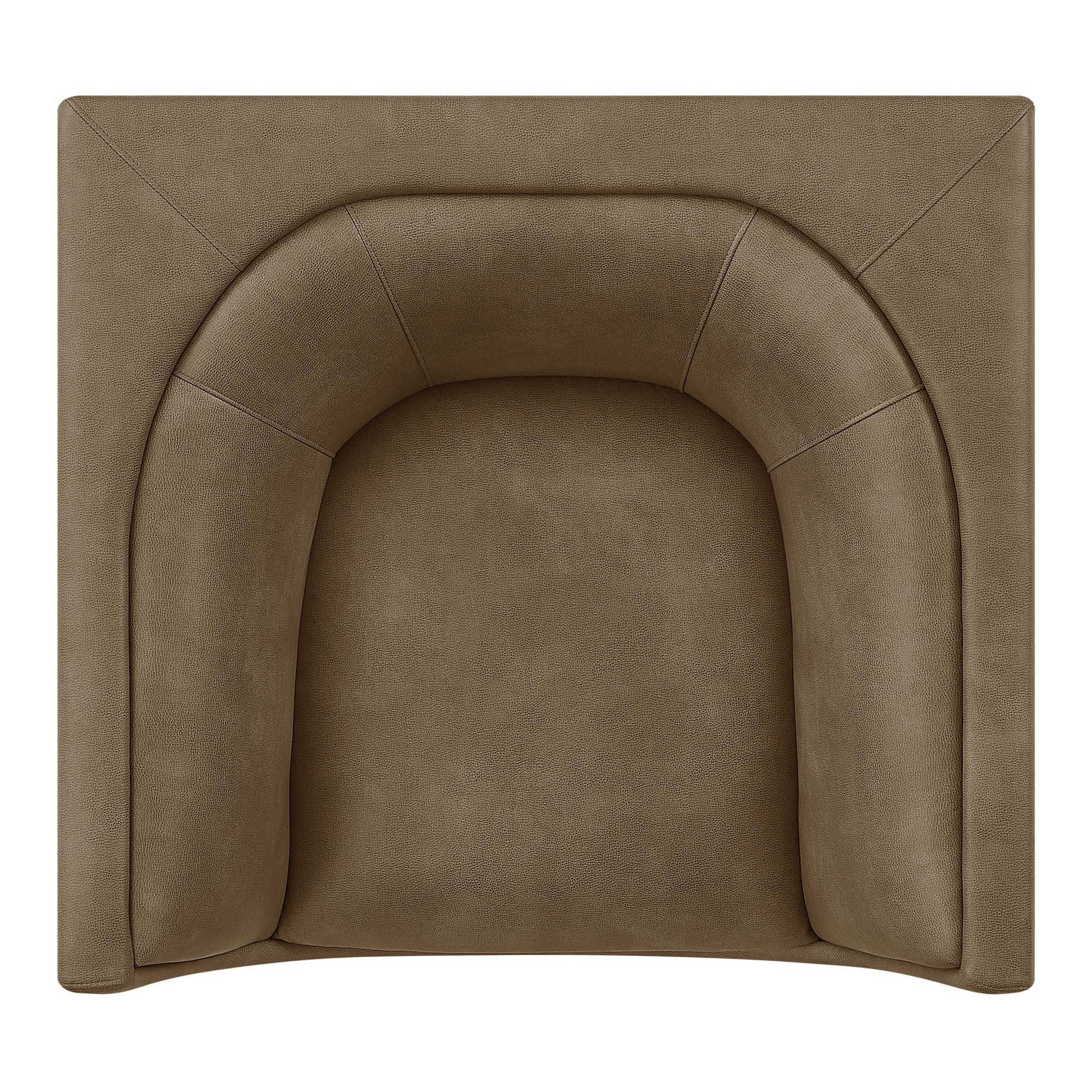 Hilda Curved Back Vegan Leather Armchair by Modway - Image 6