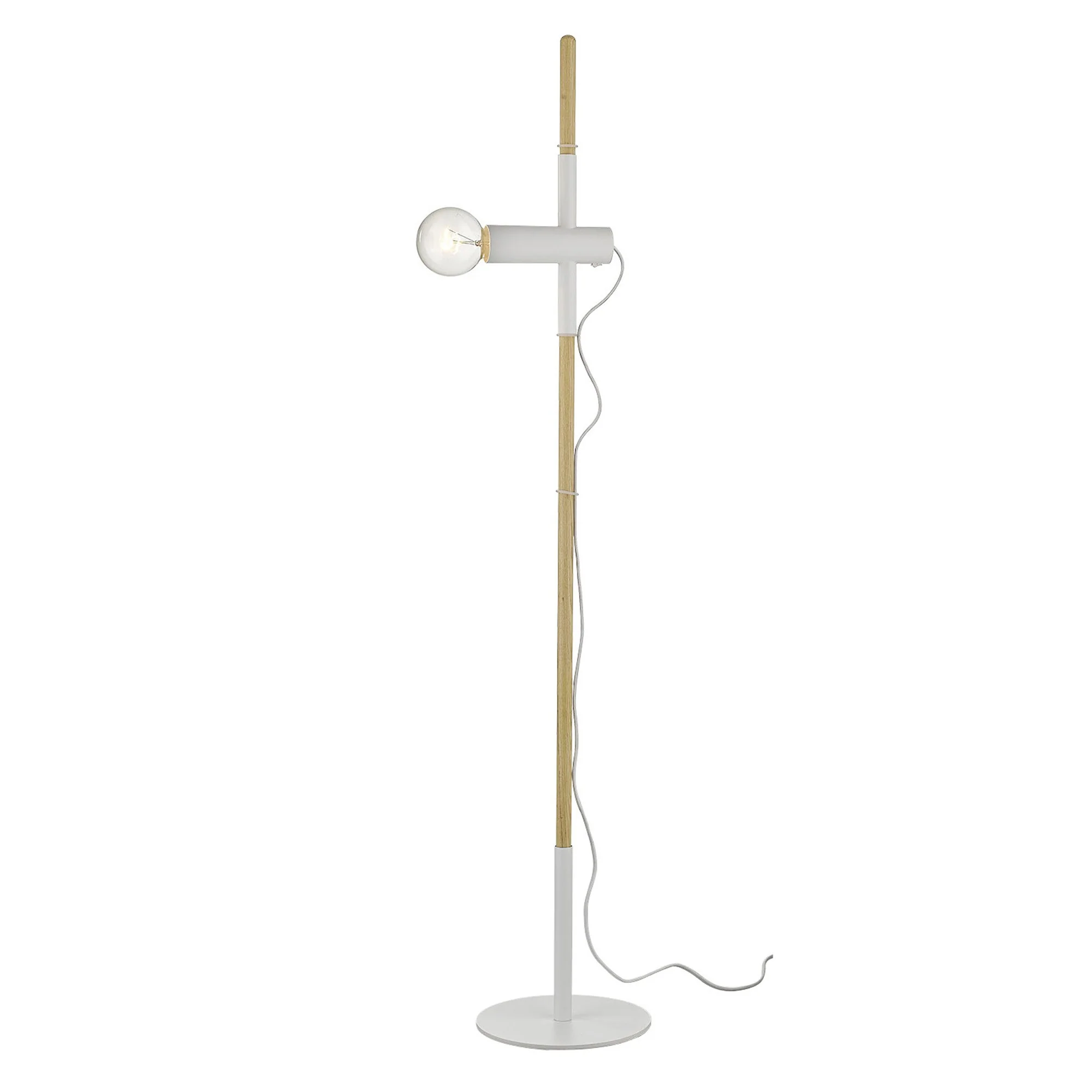 Hilyte 1-Light White Floor Lamp By Homeroots - Image 2