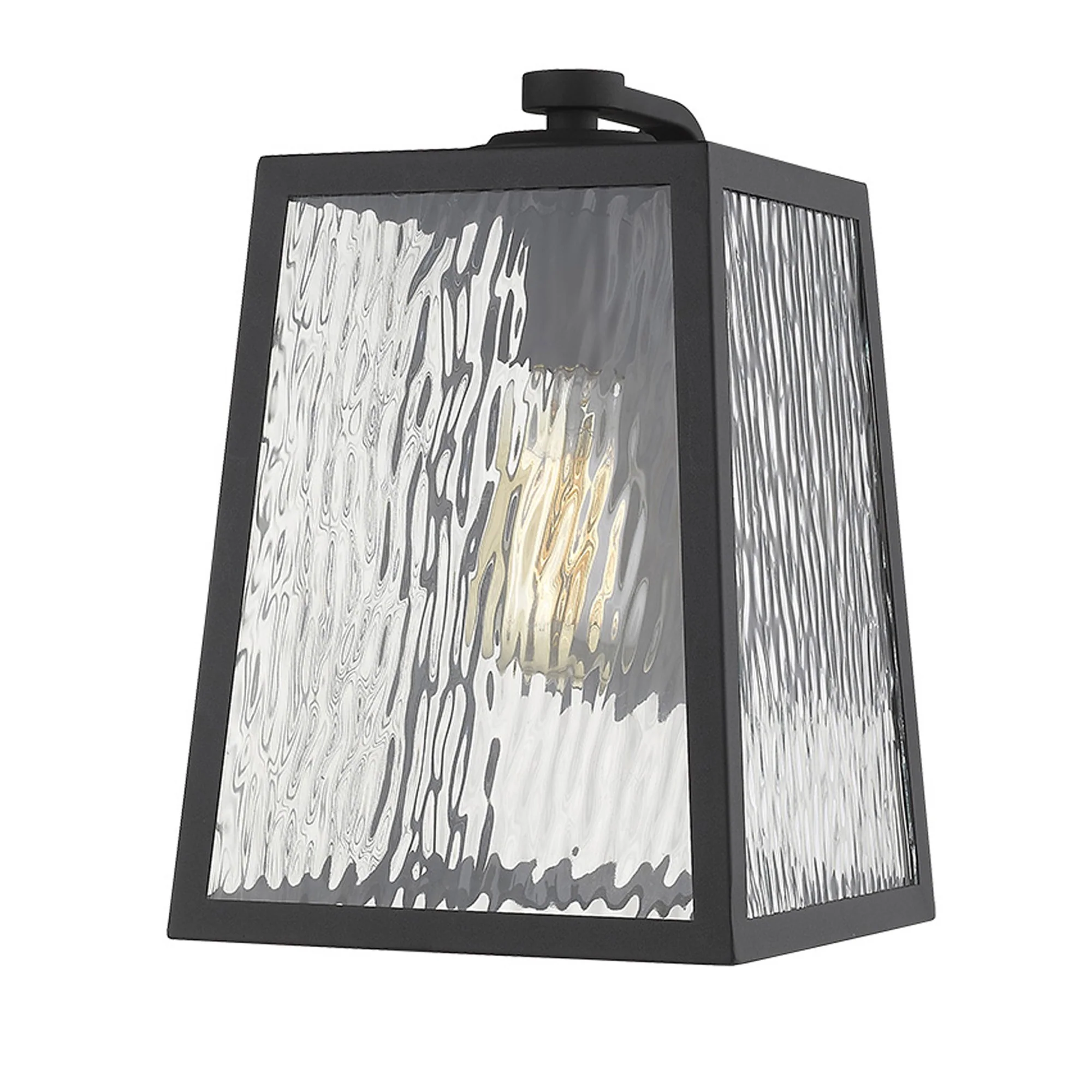 Hirche 1-Light Matte Black Wall Light By Homeroots - Image 2
