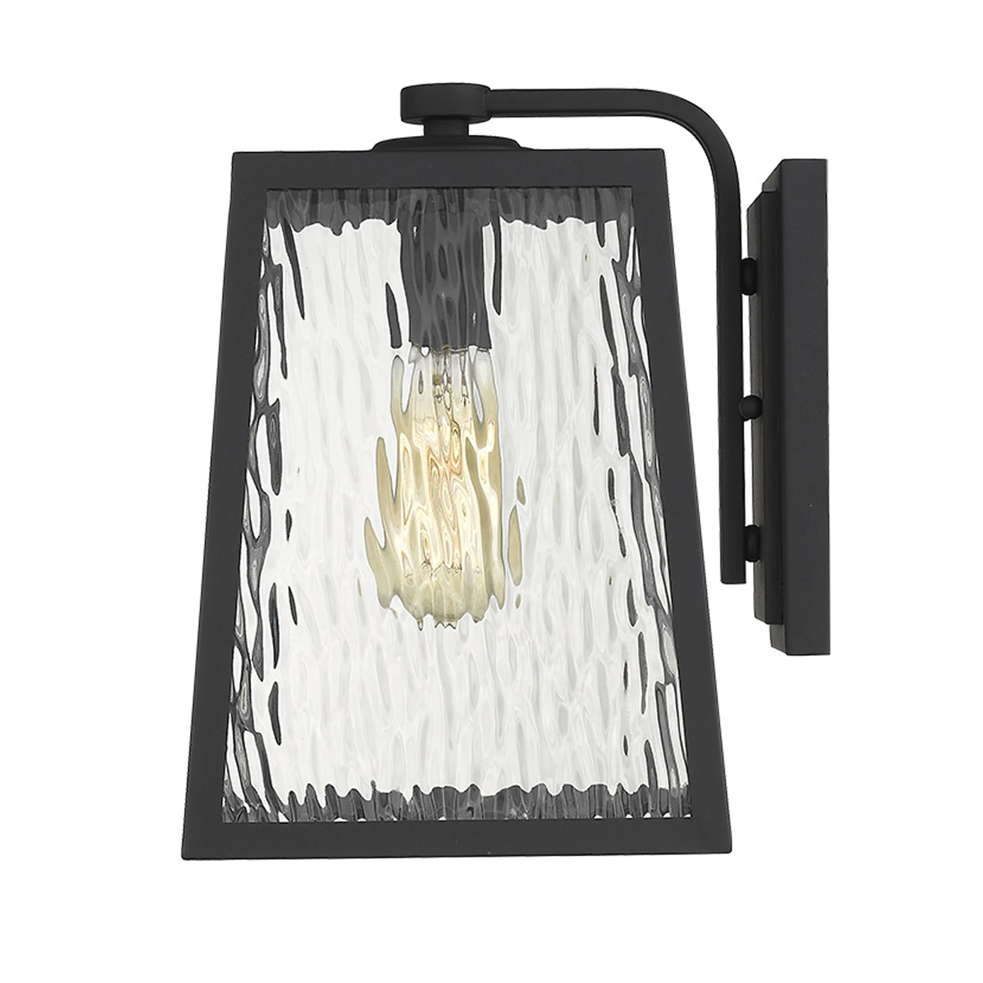 Hirche 1-Light Matte Black Wall Light By Homeroots - Image 5
