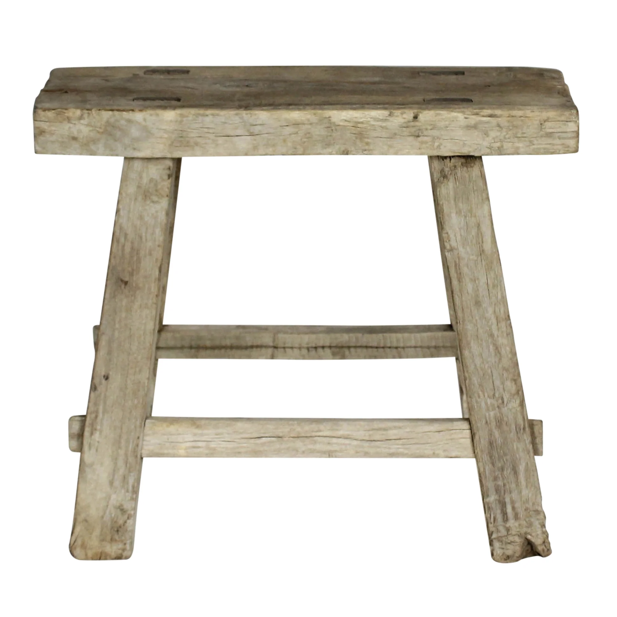 Hokkaido Foot Stool, Elm Wood By HomArt - Image 5