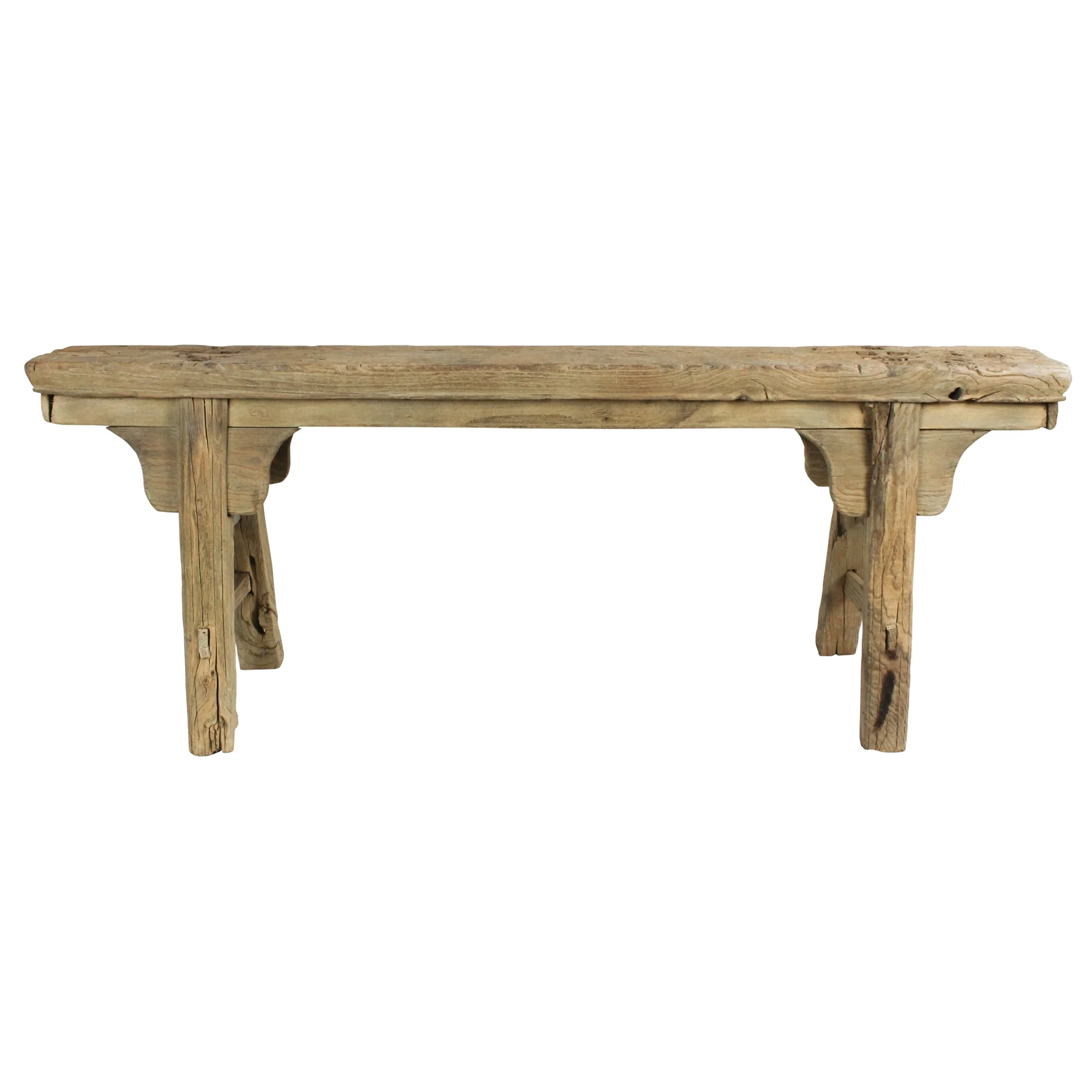 Hokkaido Long Bench, Elm Wood By HomArt - Image 3