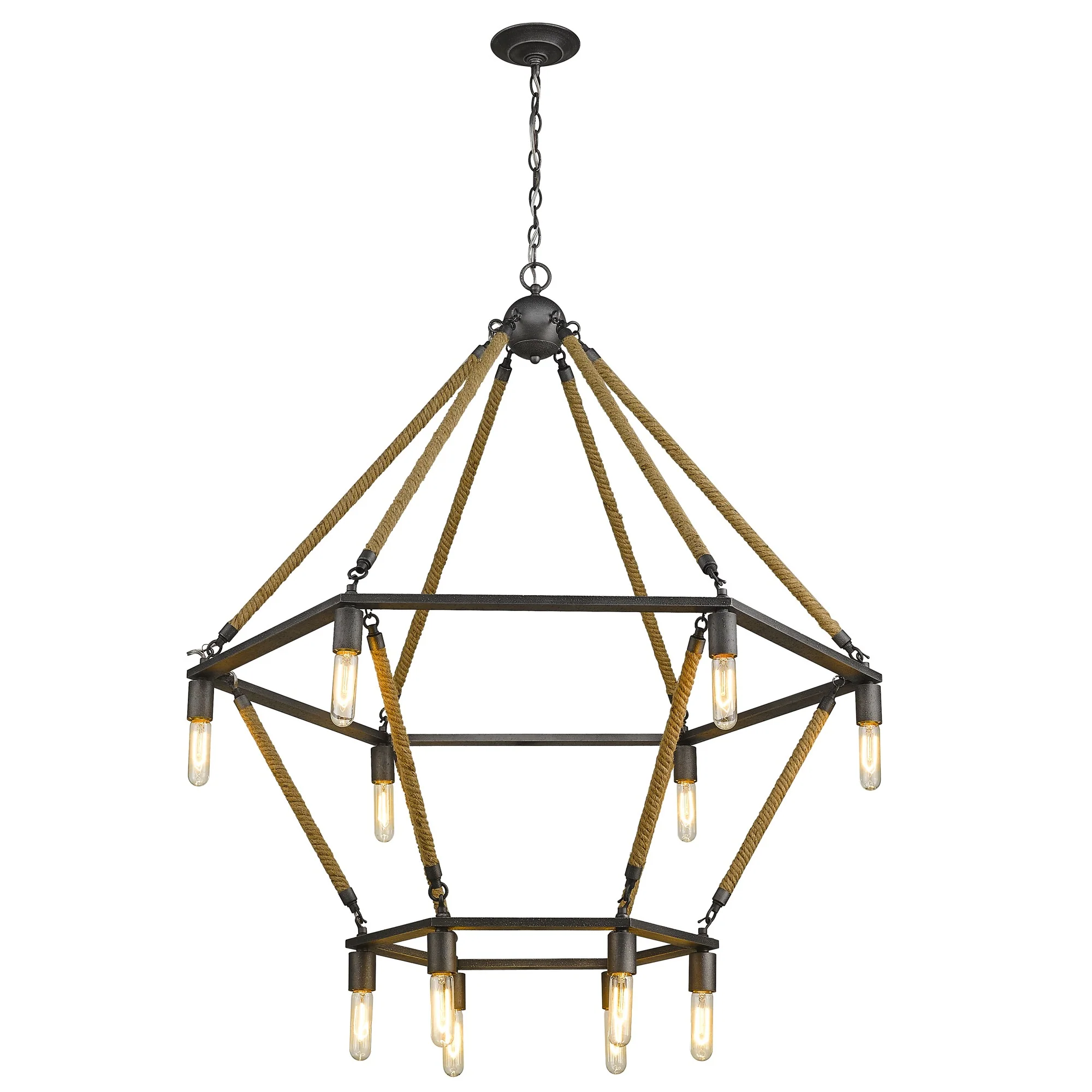 Holden 12-Light Antique Gray Wagon Wheel Chandelier By Homeroots - Image 3