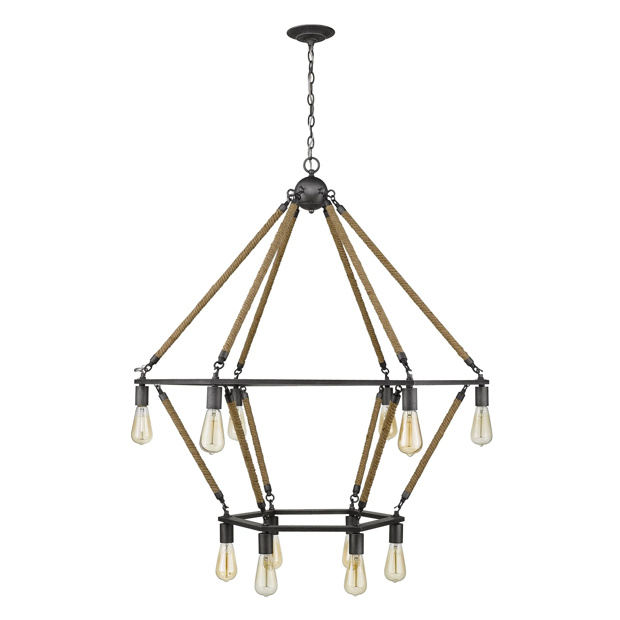 Holden 12-Light Antique Gray Wagon Wheel Chandelier By Homeroots - Image 4