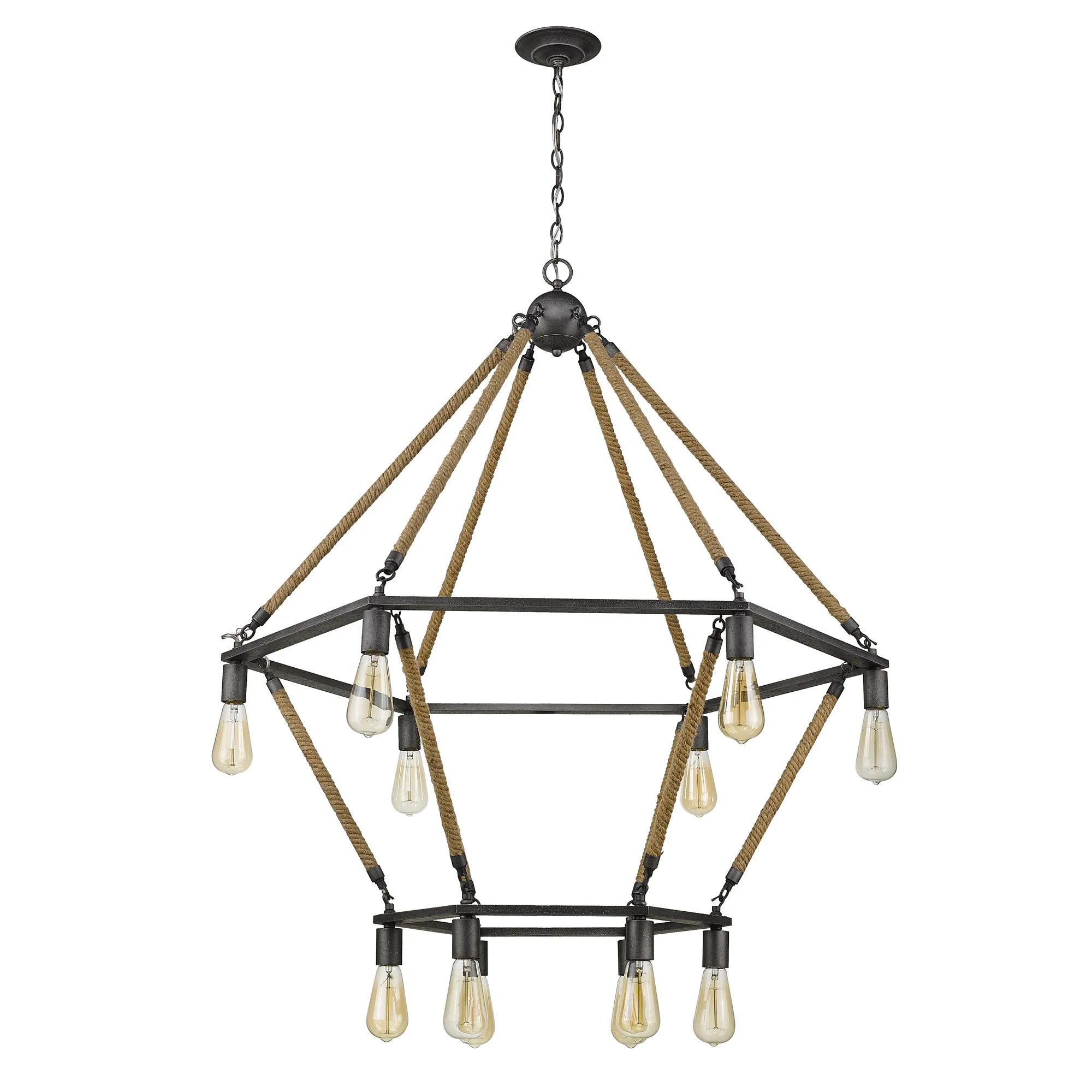 Holden 12-Light Antique Gray Wagon Wheel Chandelier By Homeroots - Image 5