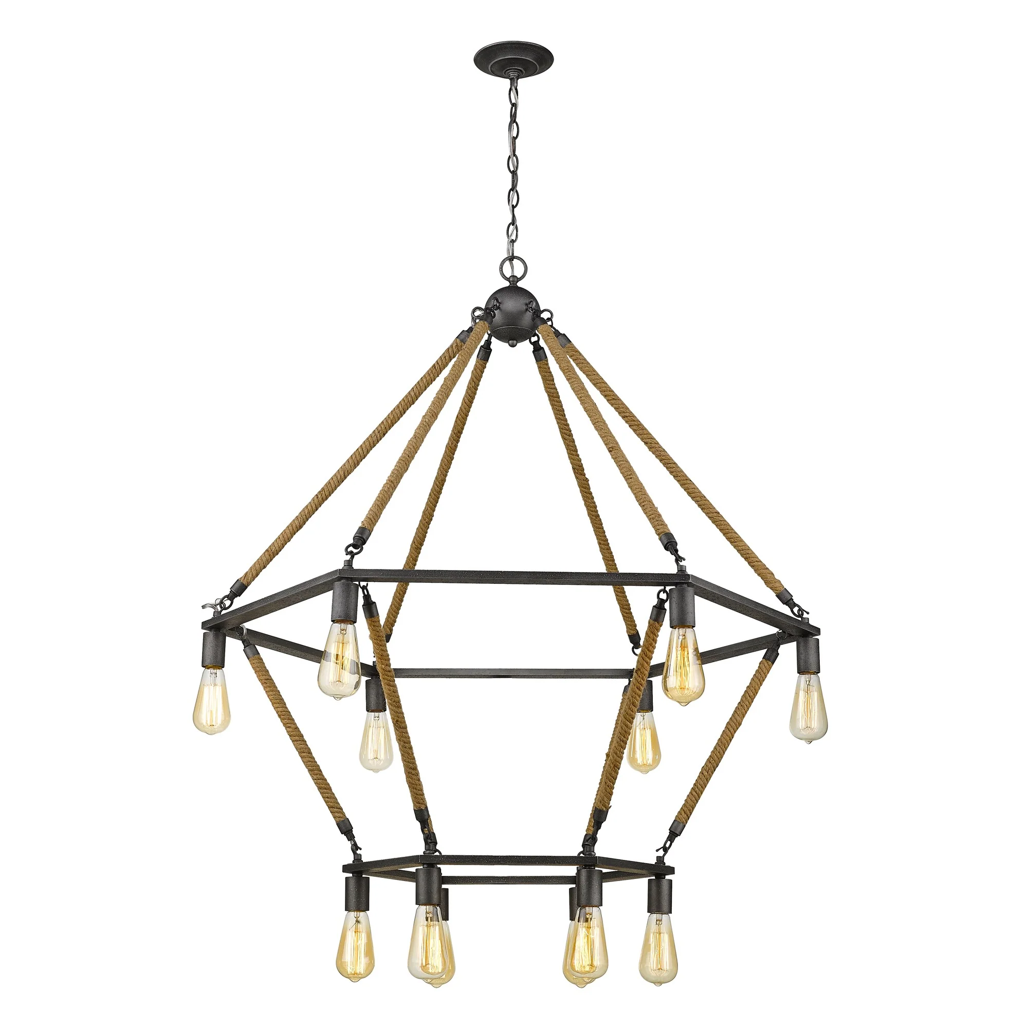 Holden 12-Light Antique Gray Wagon Wheel Chandelier By Homeroots - Image 6