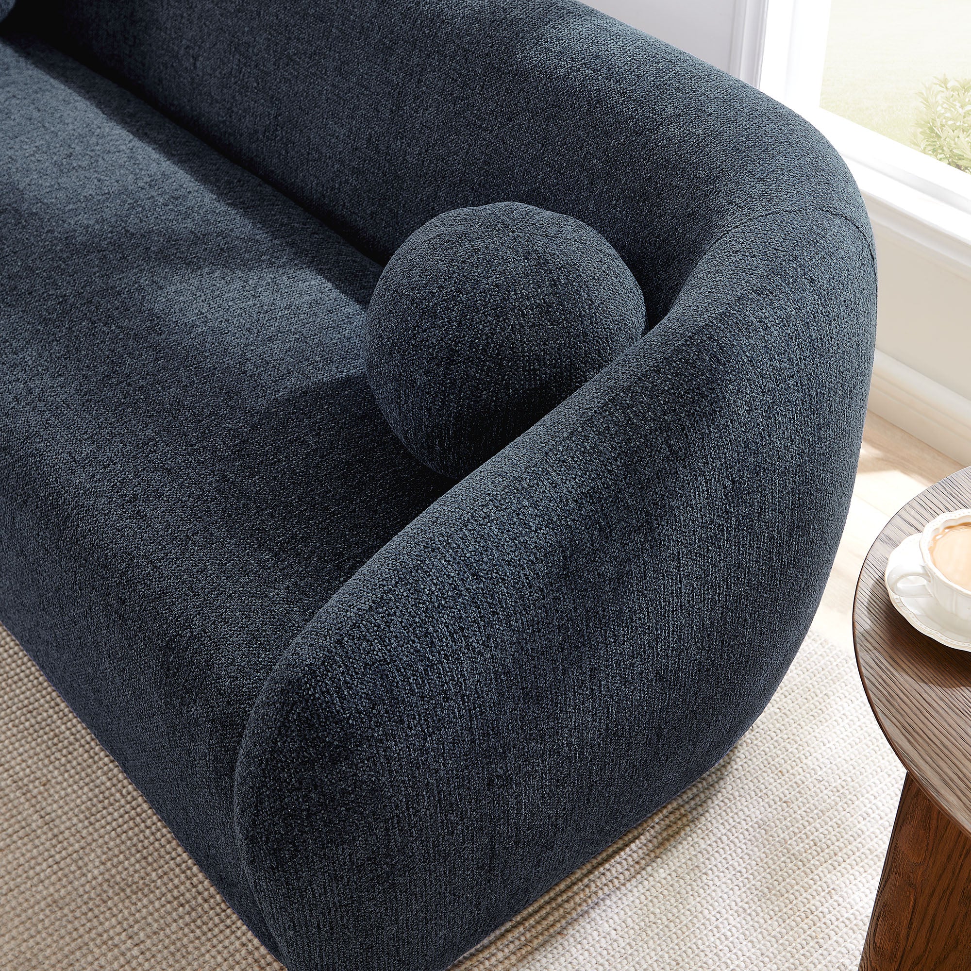 Holland 85" Chenille Fabric Sofa by Modway - Image 16