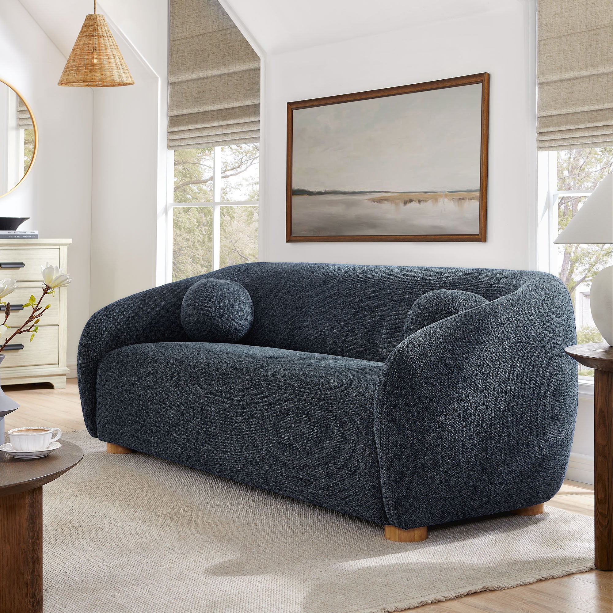 Holland 85" Chenille Fabric Sofa by Modway - Image 17