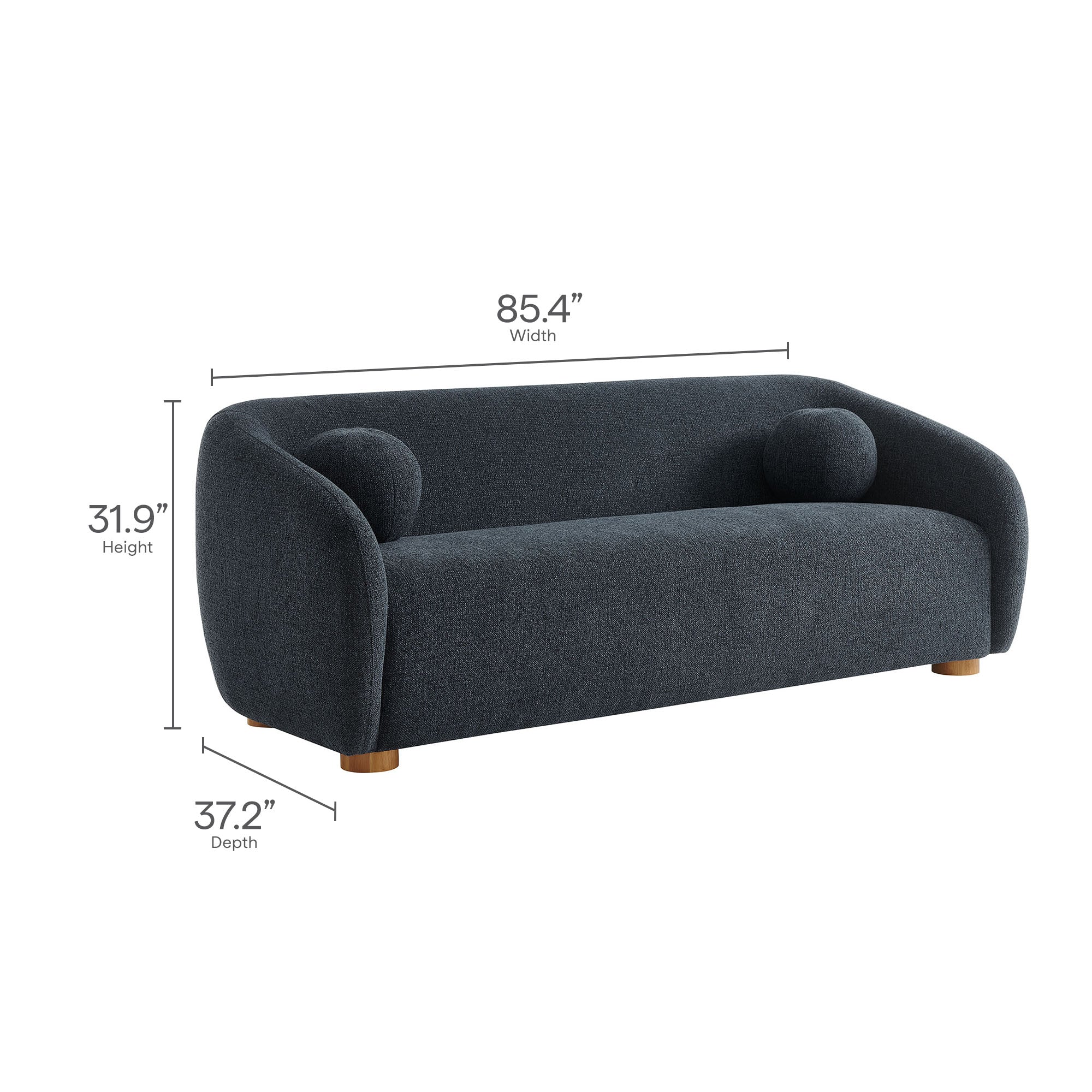 Holland 85" Chenille Fabric Sofa by Modway - Image 19