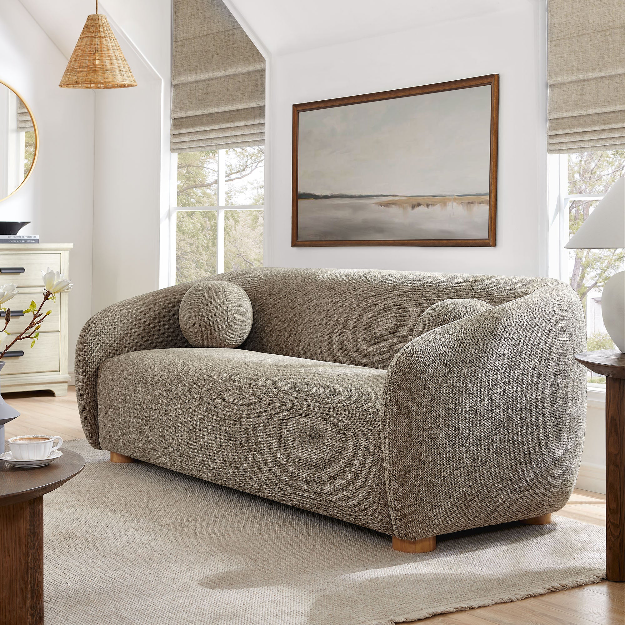 Holland 85" Chenille Fabric Sofa by Modway - Image 27