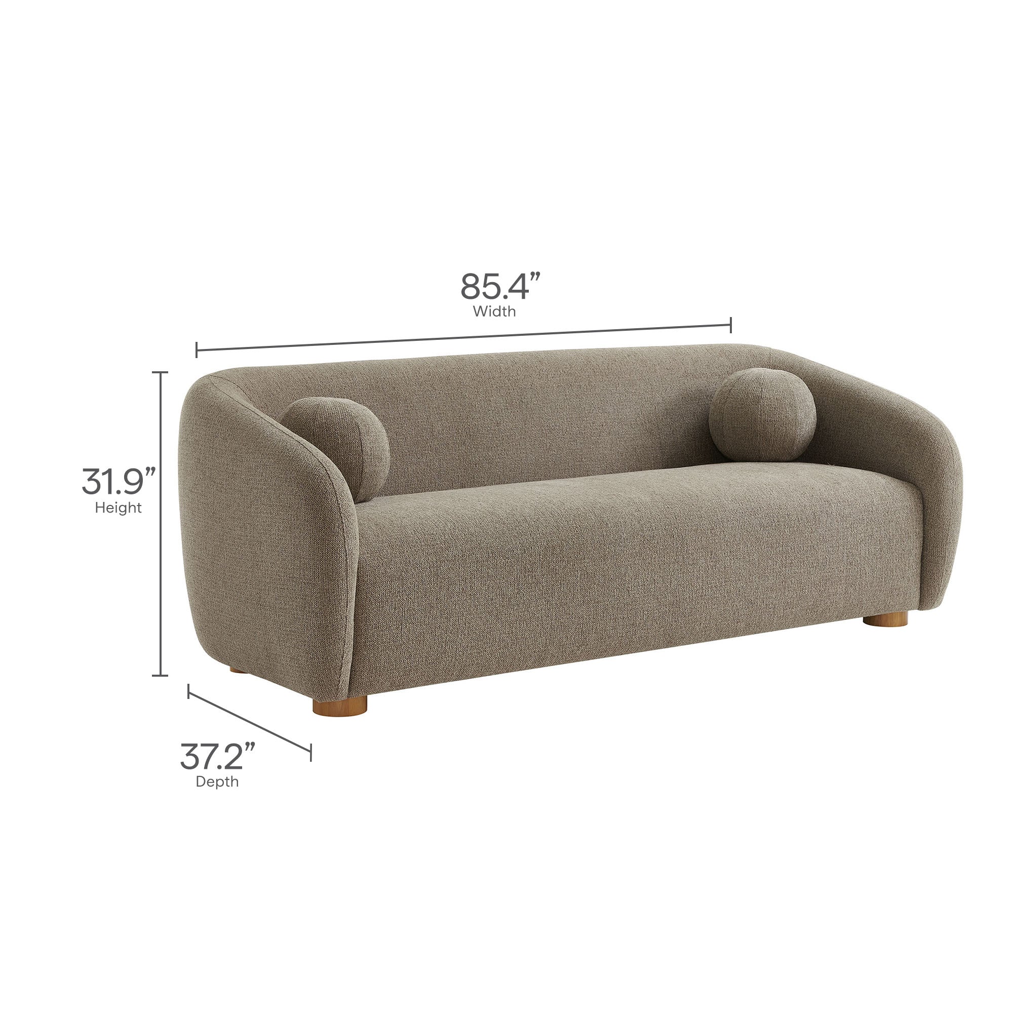 Holland 85" Chenille Fabric Sofa by Modway - Image 29