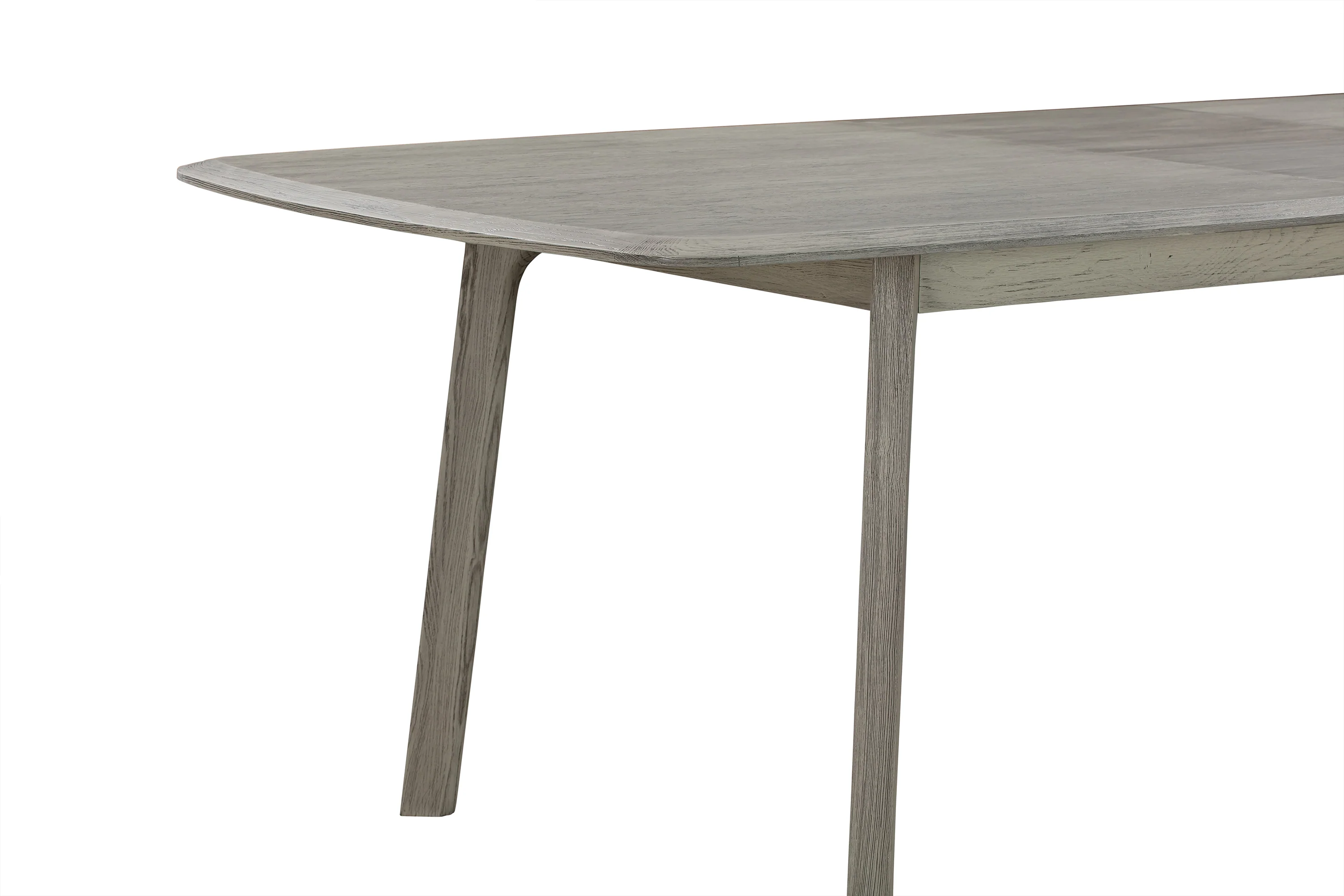 Holland Extendable Rectangle 98" Dining Table in Grey Oak By Armen Living - Image 5