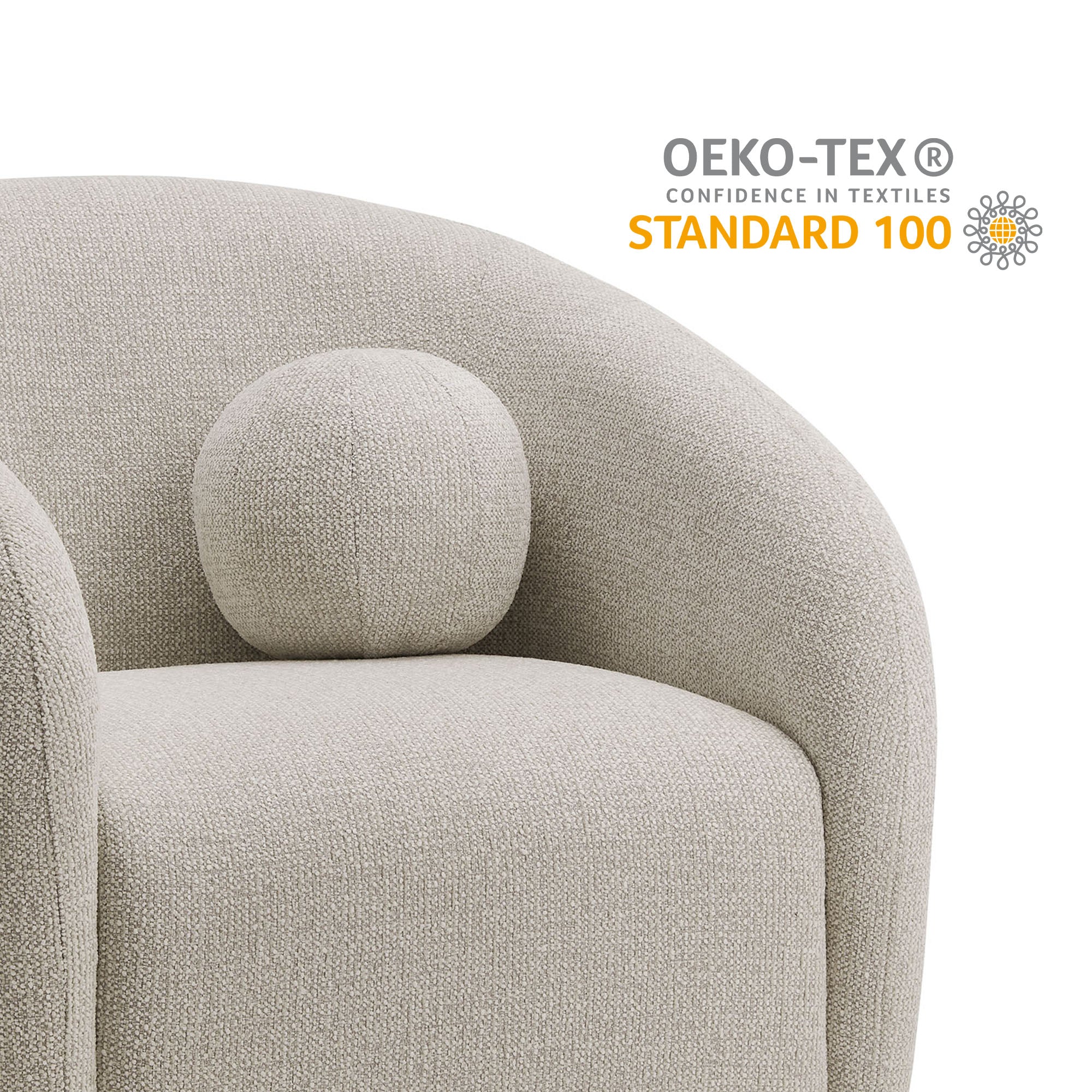 Holland Swivel Chenille Fabric Armchair by Modway - Image 10