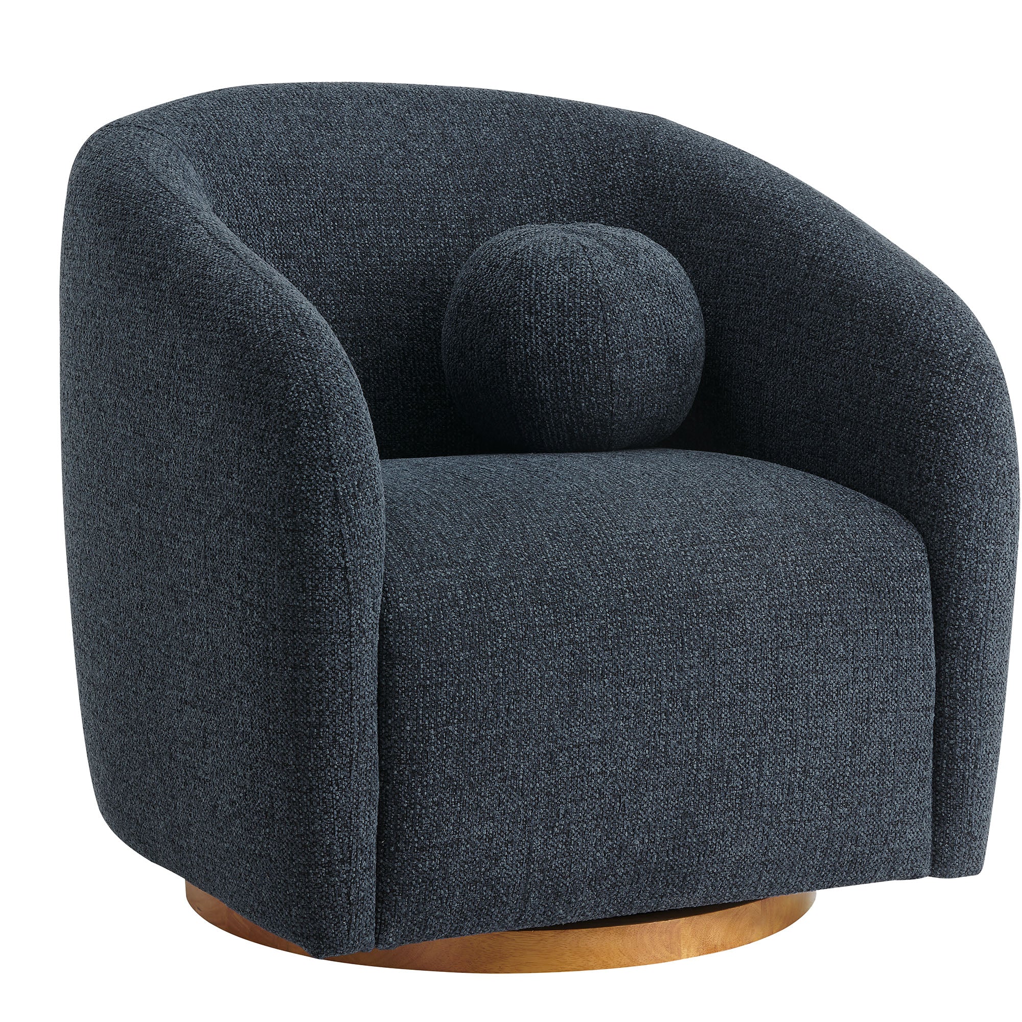 Holland Swivel Chenille Fabric Armchair by Modway - Image 11