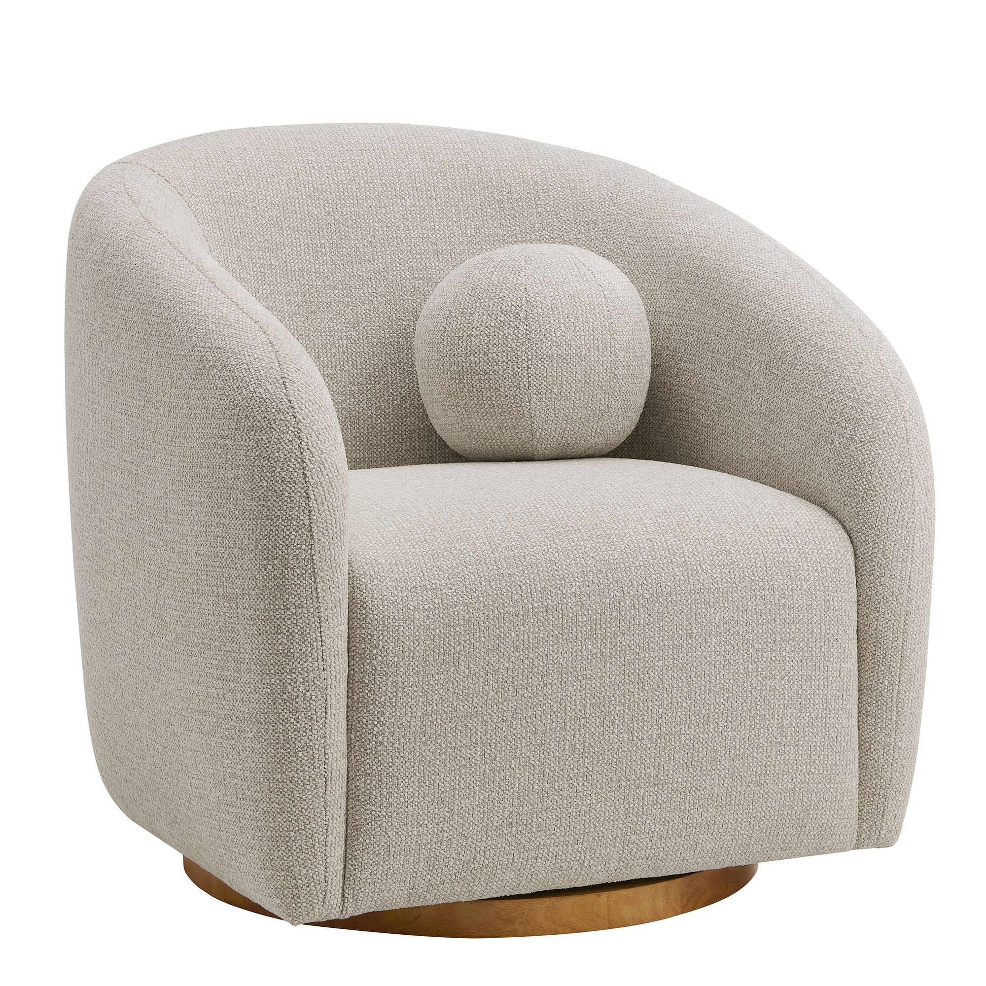 Holland Swivel Chenille Fabric Armchair by Modway - Image 2