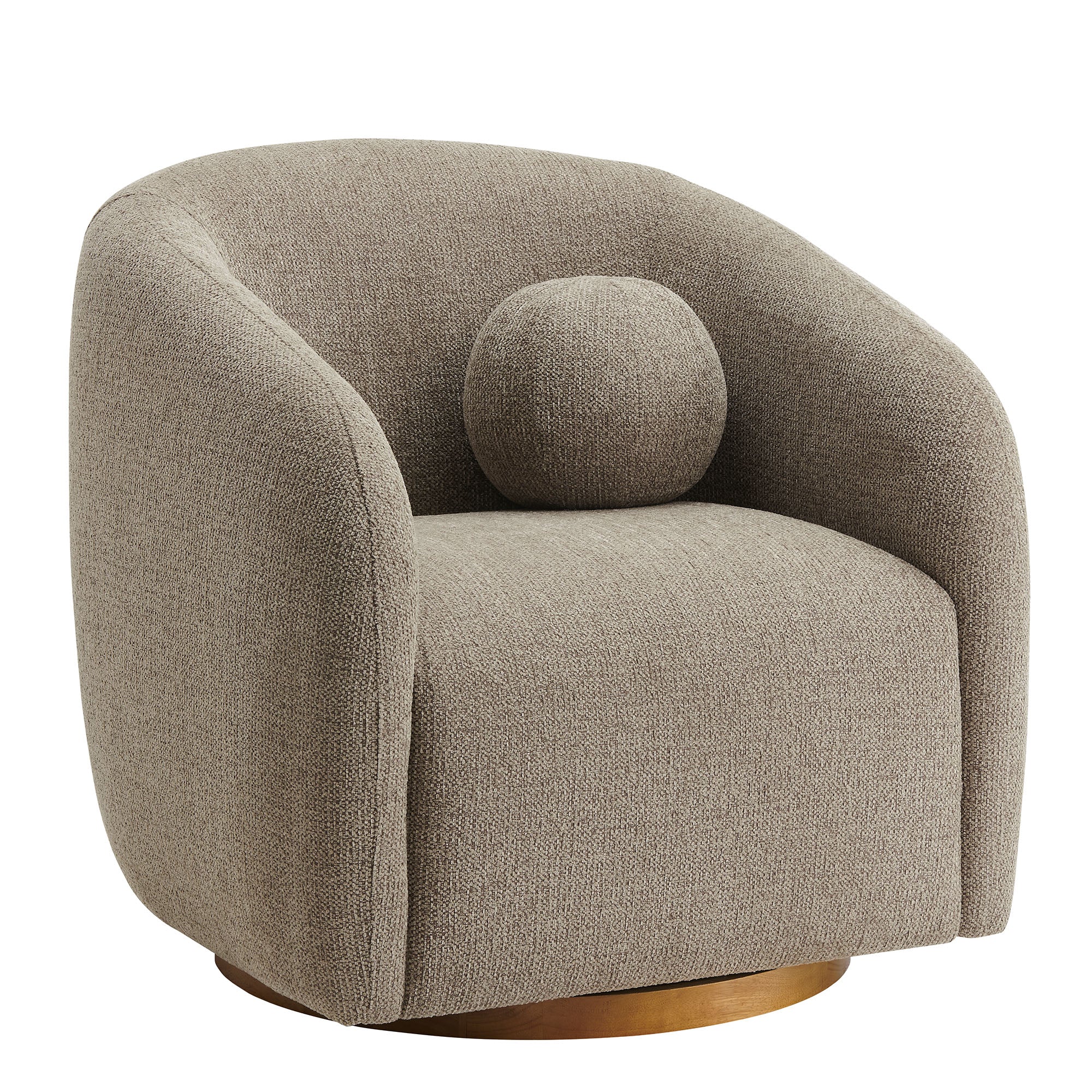 Holland Swivel Chenille Fabric Armchair by Modway - Image 21