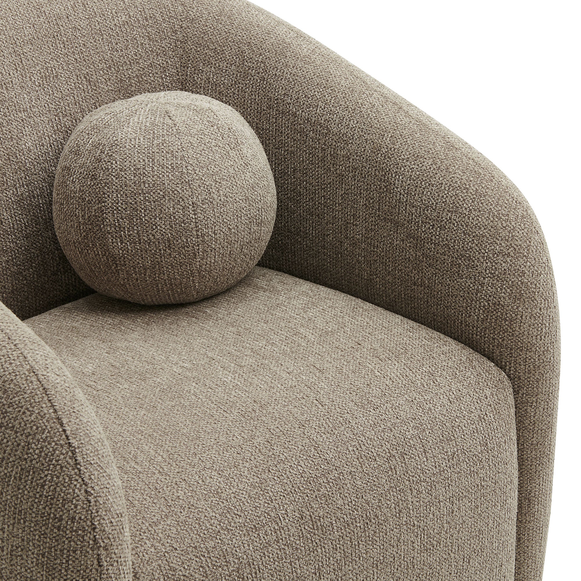 Holland Swivel Chenille Fabric Armchair by Modway - Image 25